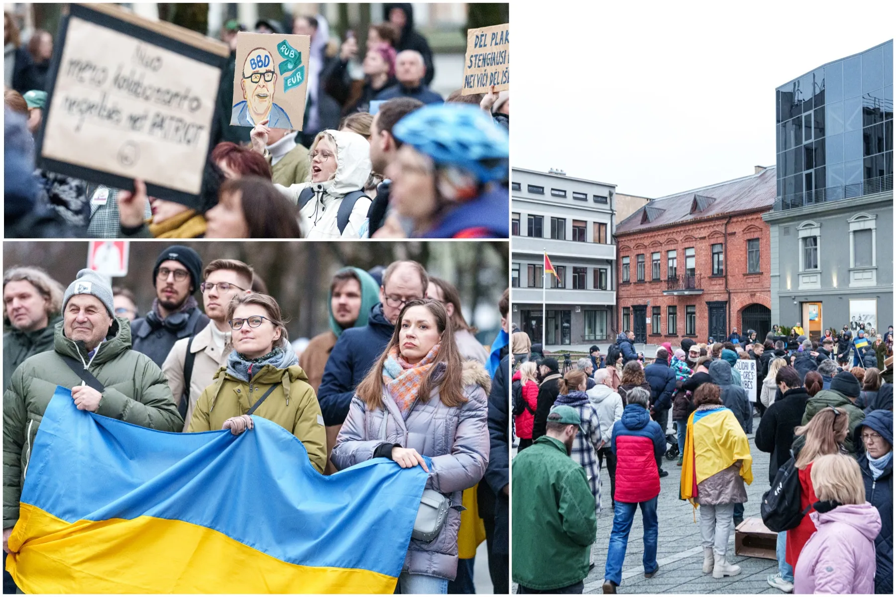Protestas prie savivaldybės