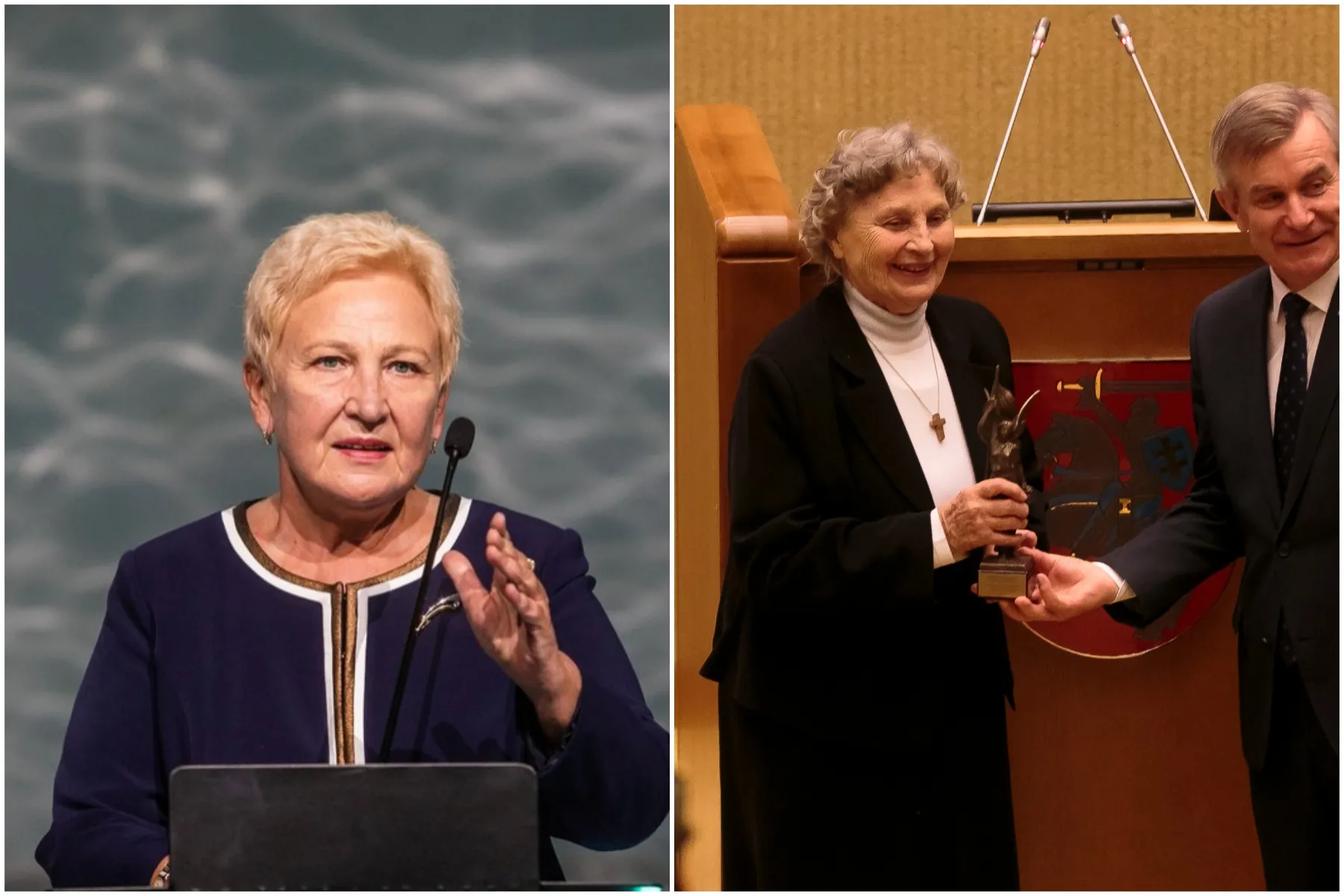 Irena Degutienė, Felicija Nijolė Sadūnaitė, Viktoras Pranckietis, Laisvės premija