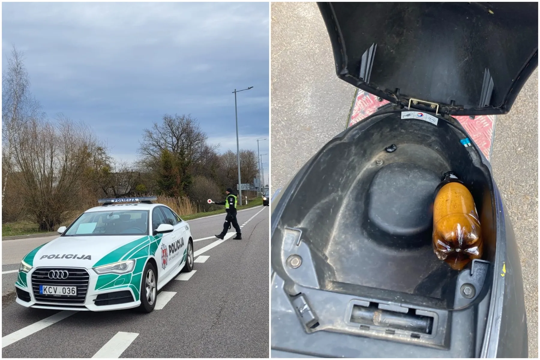 Neblaivus nepilnametis, mopedas, policija