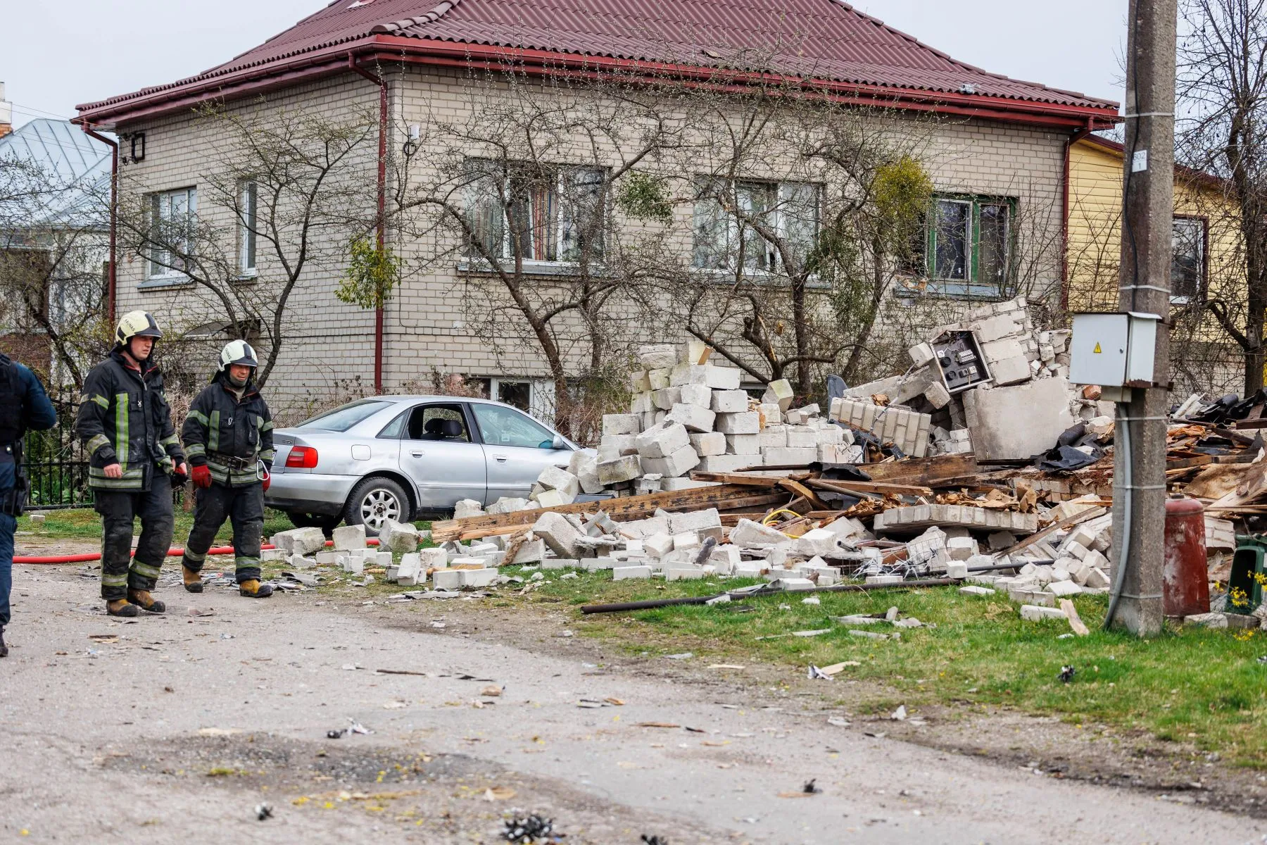 Garliavoje sprogo namas