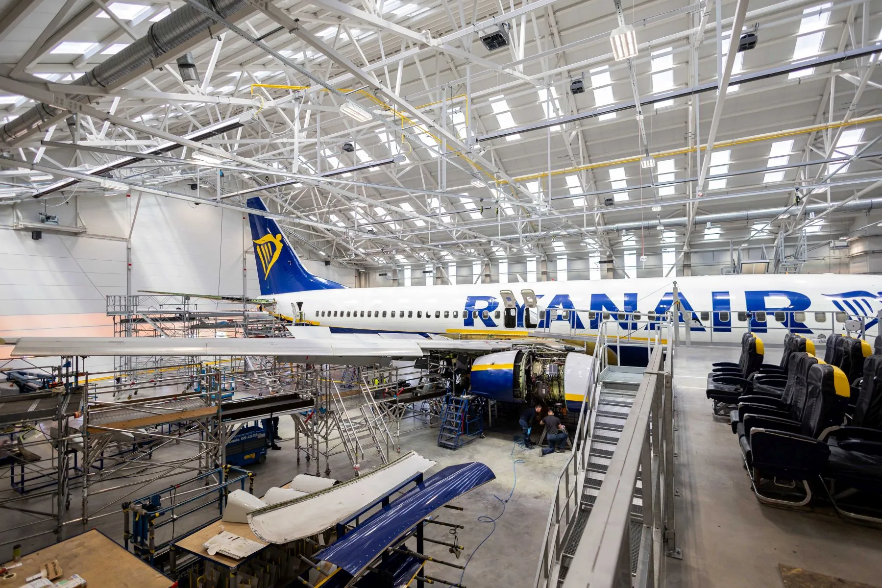 „Ryanair“ orlaivių priežiūros angaras Kauno oro uoste / ELTA / Ž. Gedvilo nuotr.