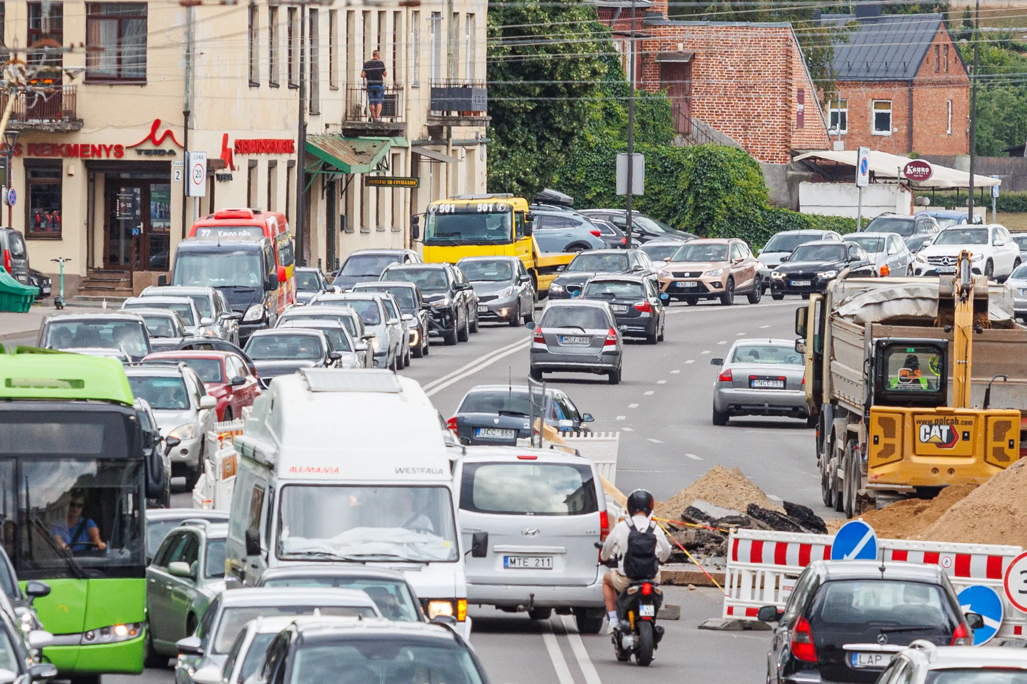 Spūstys Birštono gatvėje / R. Tenio nuotr.