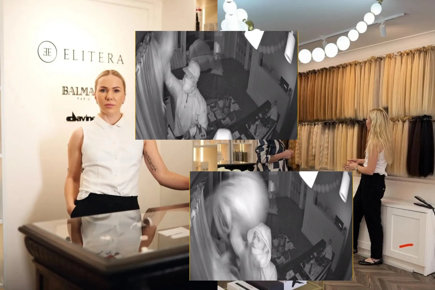 Apvogtas plaukų salonas Kaune