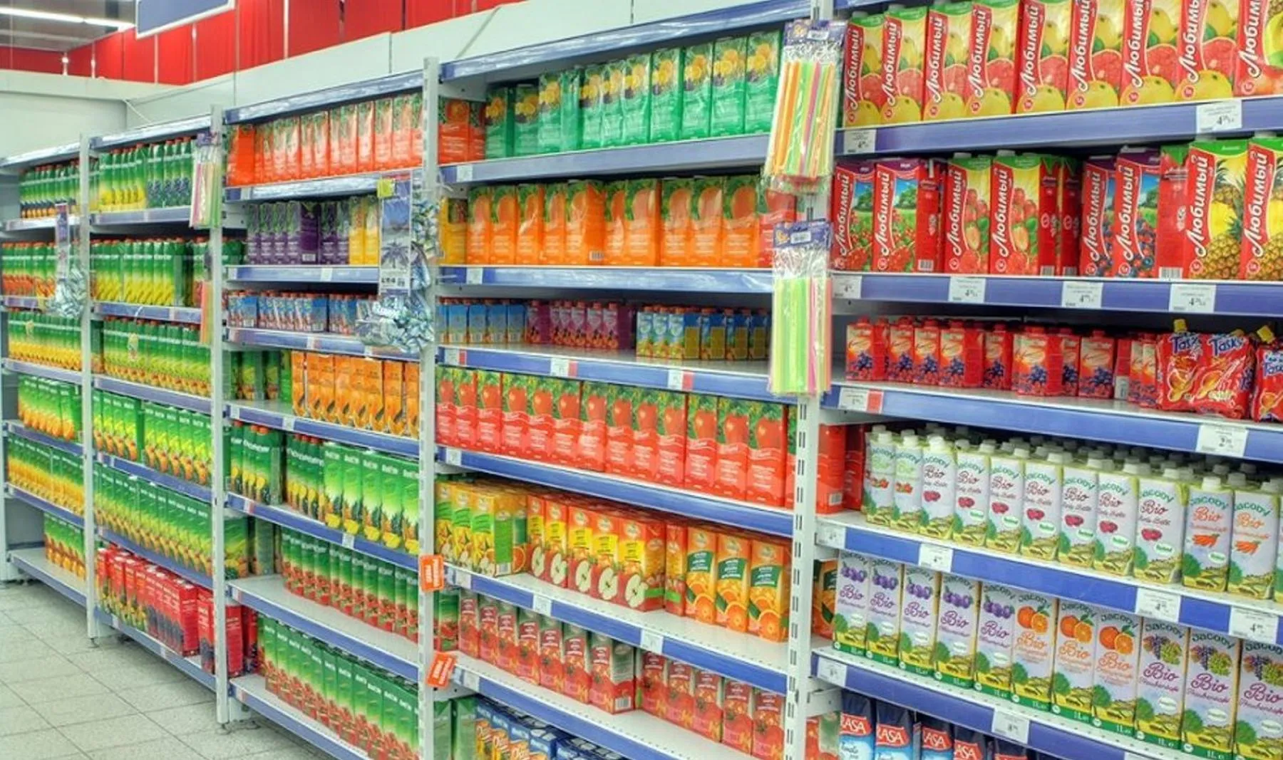 Sultys, gėrimai, parduotuvė