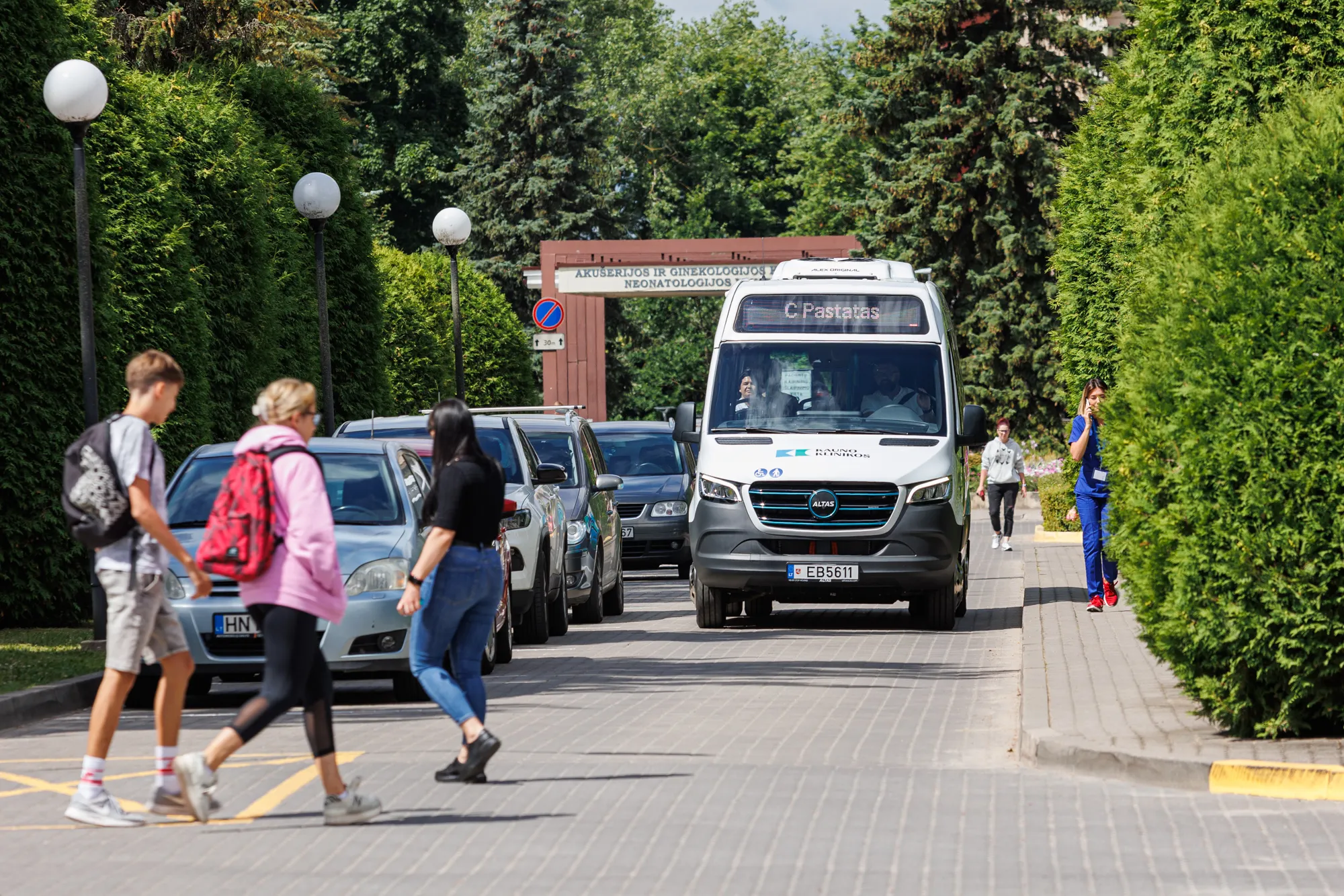 Kauno klinikų elektrinis autobusas / R. Tenio nuotr.