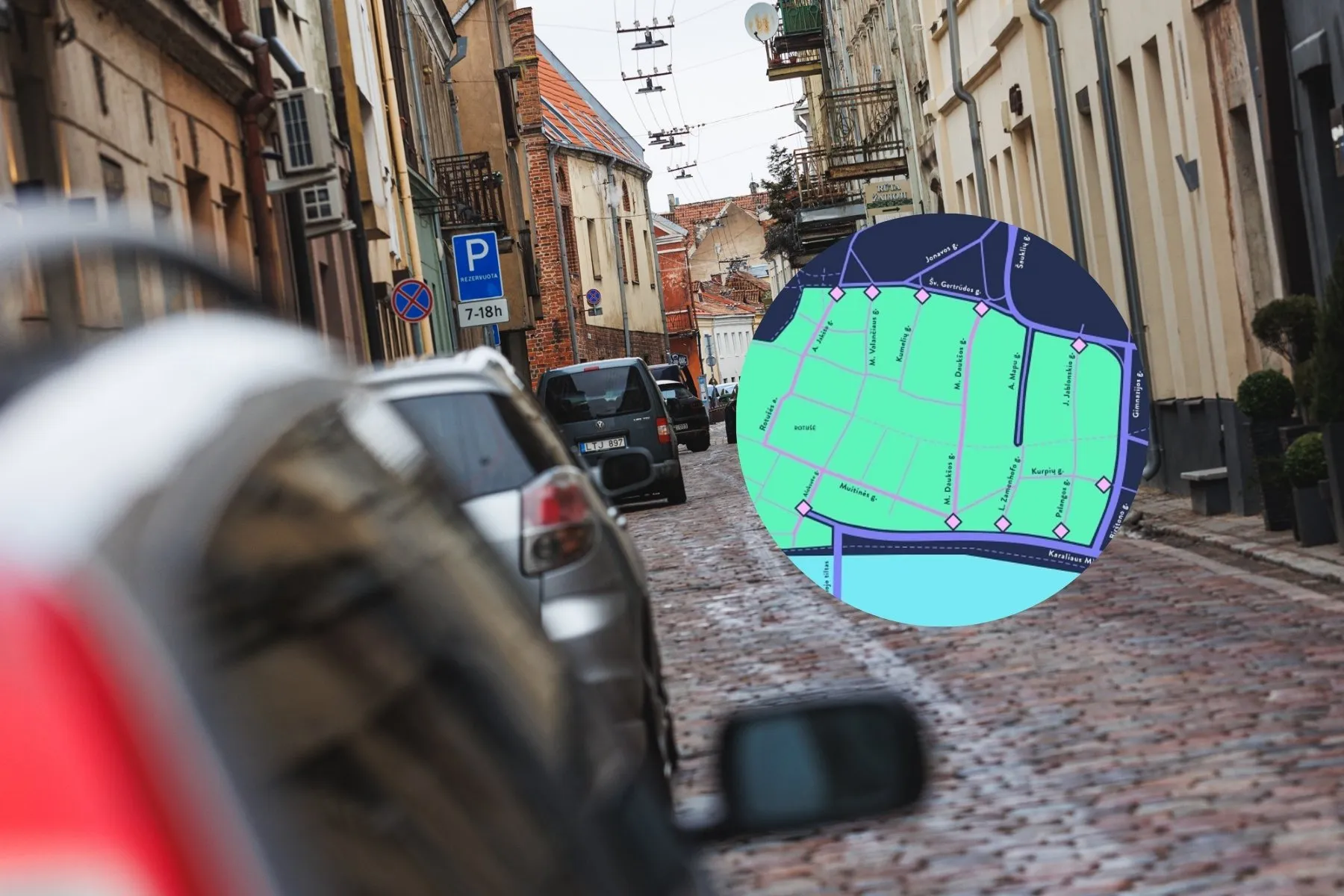 Sumažintos taršos zona Kaune / Kas vyksta montažas