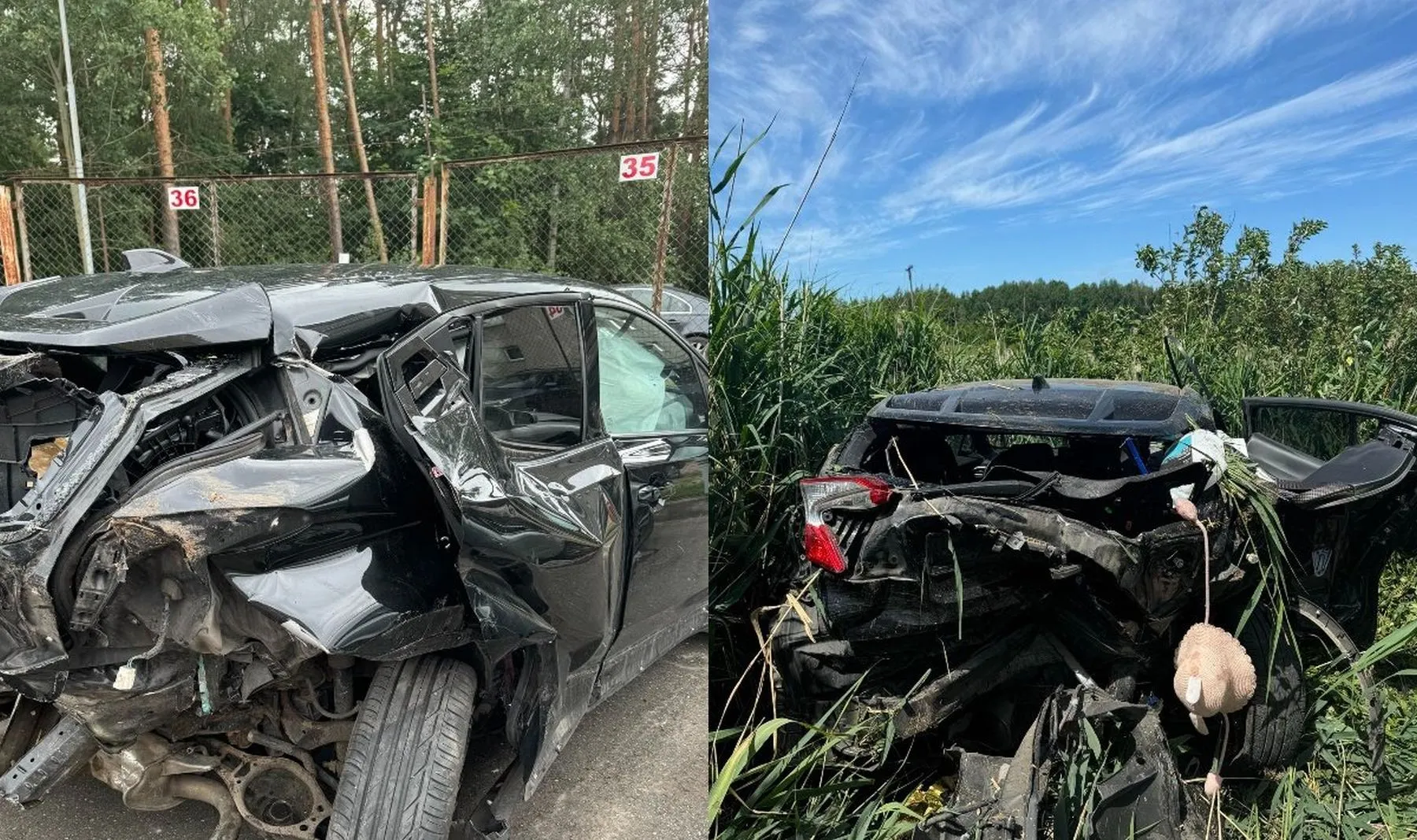 Automobilis po avarijos / asm. albumo nuotr.