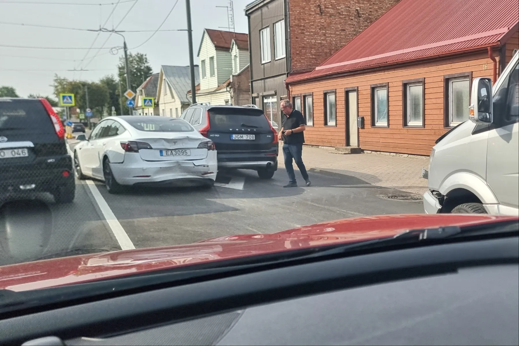 Avarija Jurbarko g. / Skaitytojų nuotr.