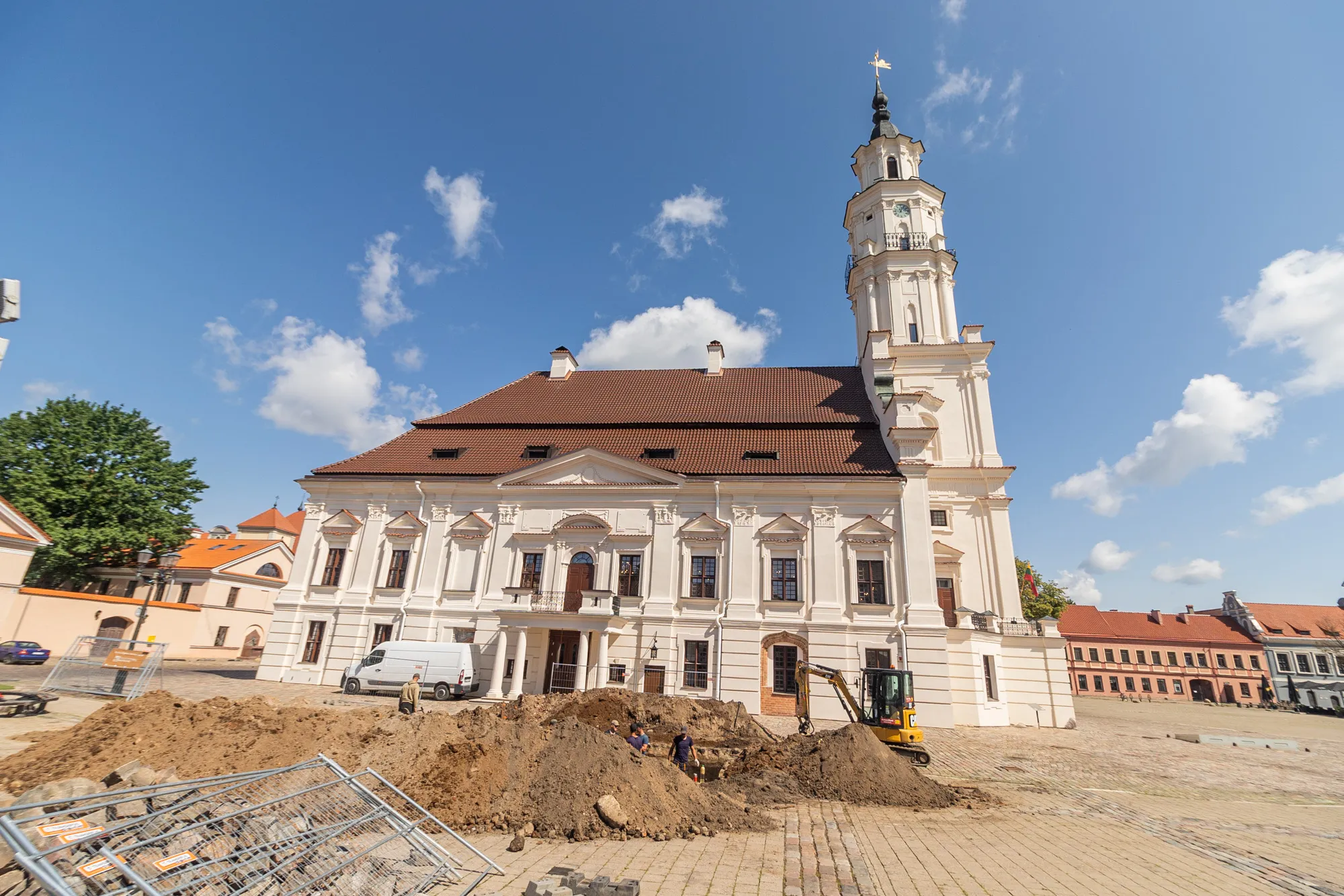 Archeologiniai kasinėjimai prie Rotušės / R. Tenio nuotr.