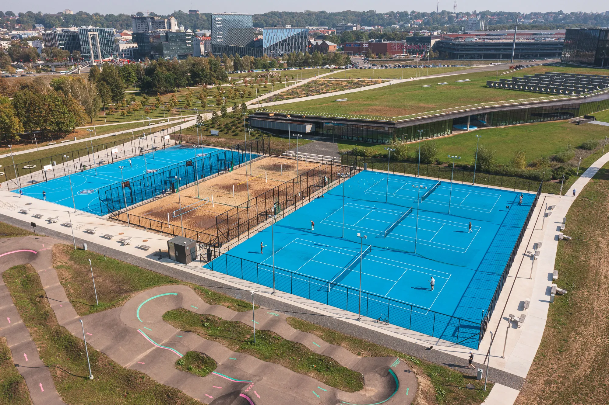 Sporto aikštelės Nemuno saloje / R. Tenio nuotr.