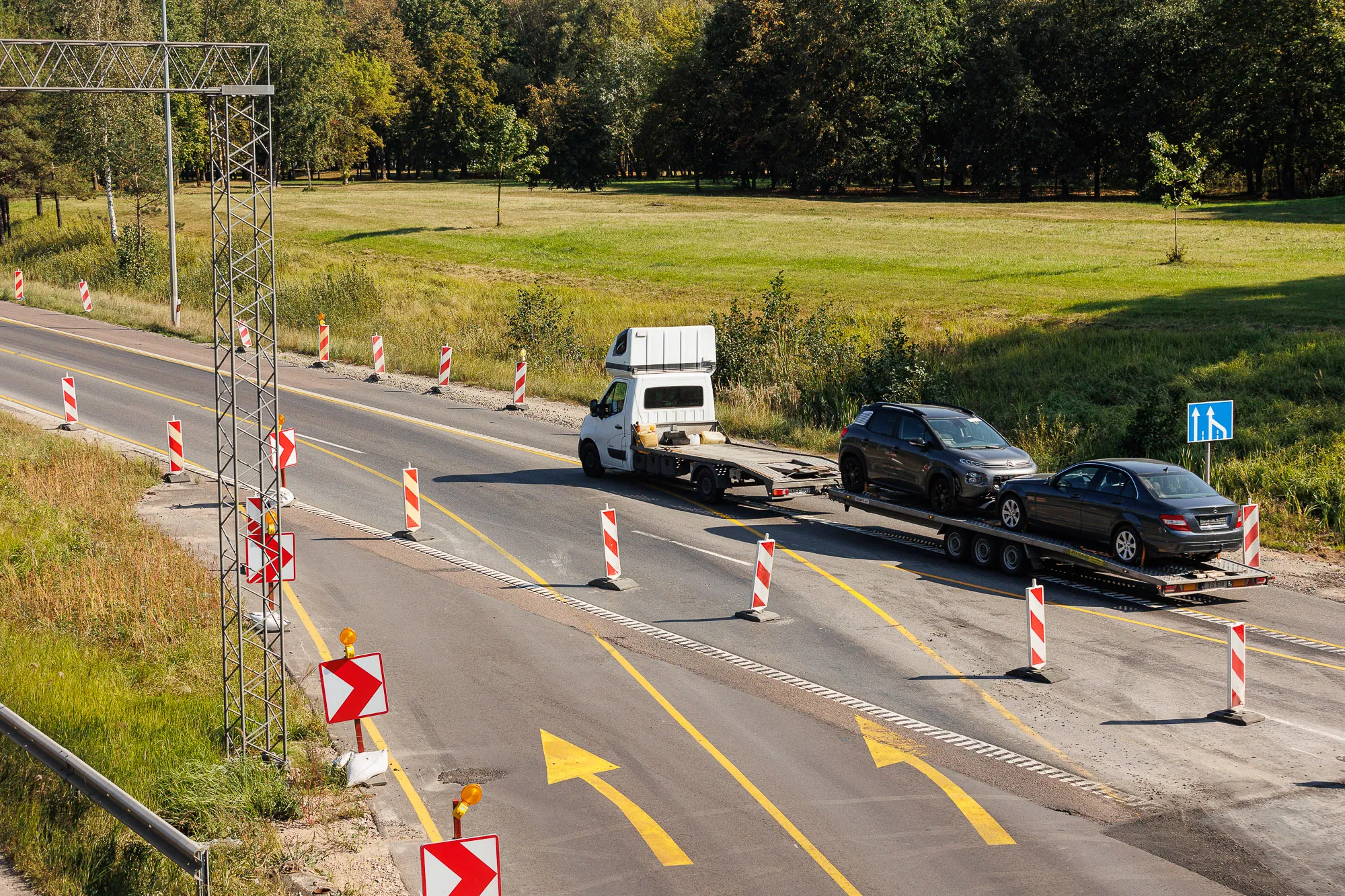 Eismo pakeitimai ties Kleboniškio tiltu / R. Tenio nuotr.