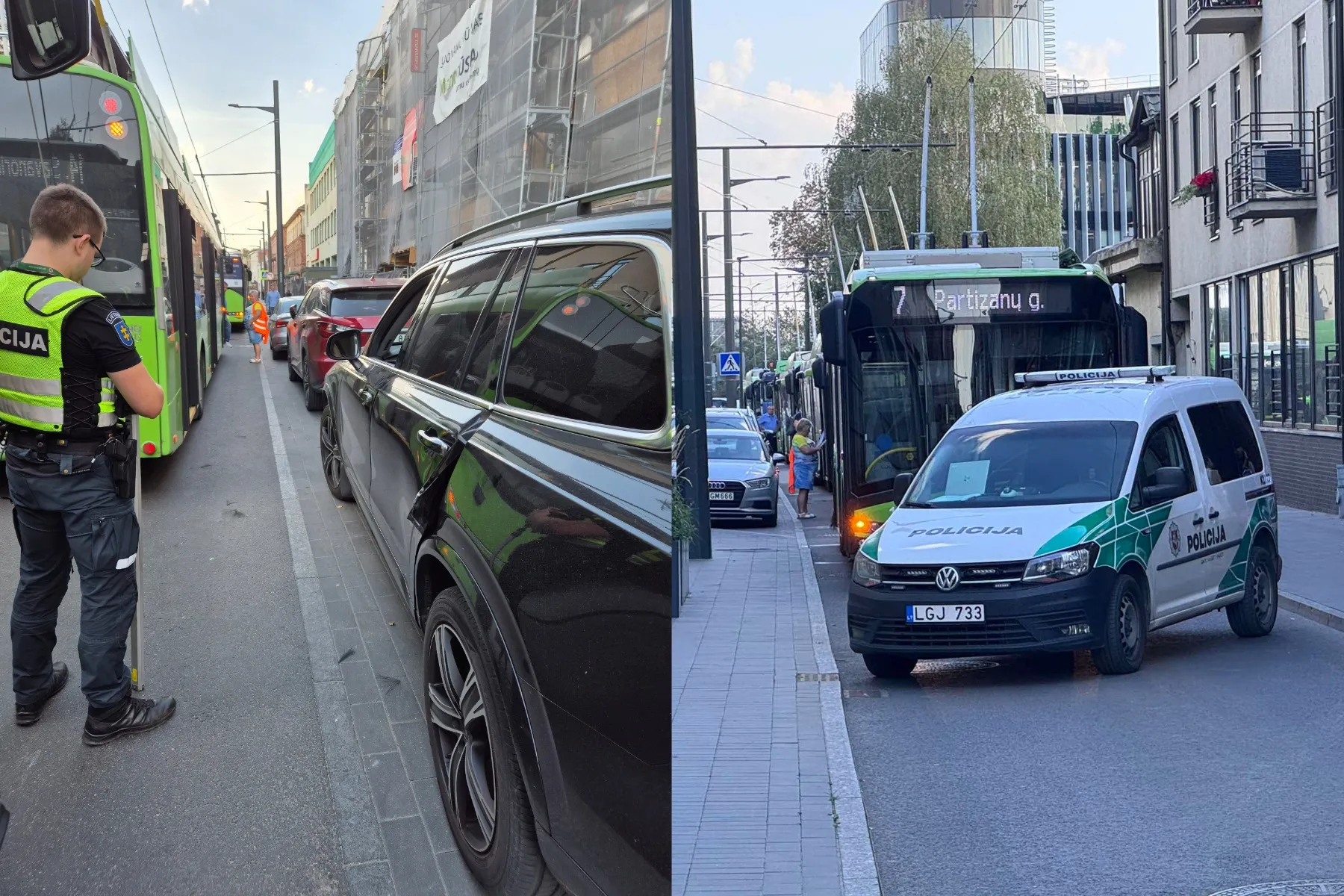 Incidentas Nemuno gatvėje / Skaitytojo ir Kas vyksta Kaune nuotr.