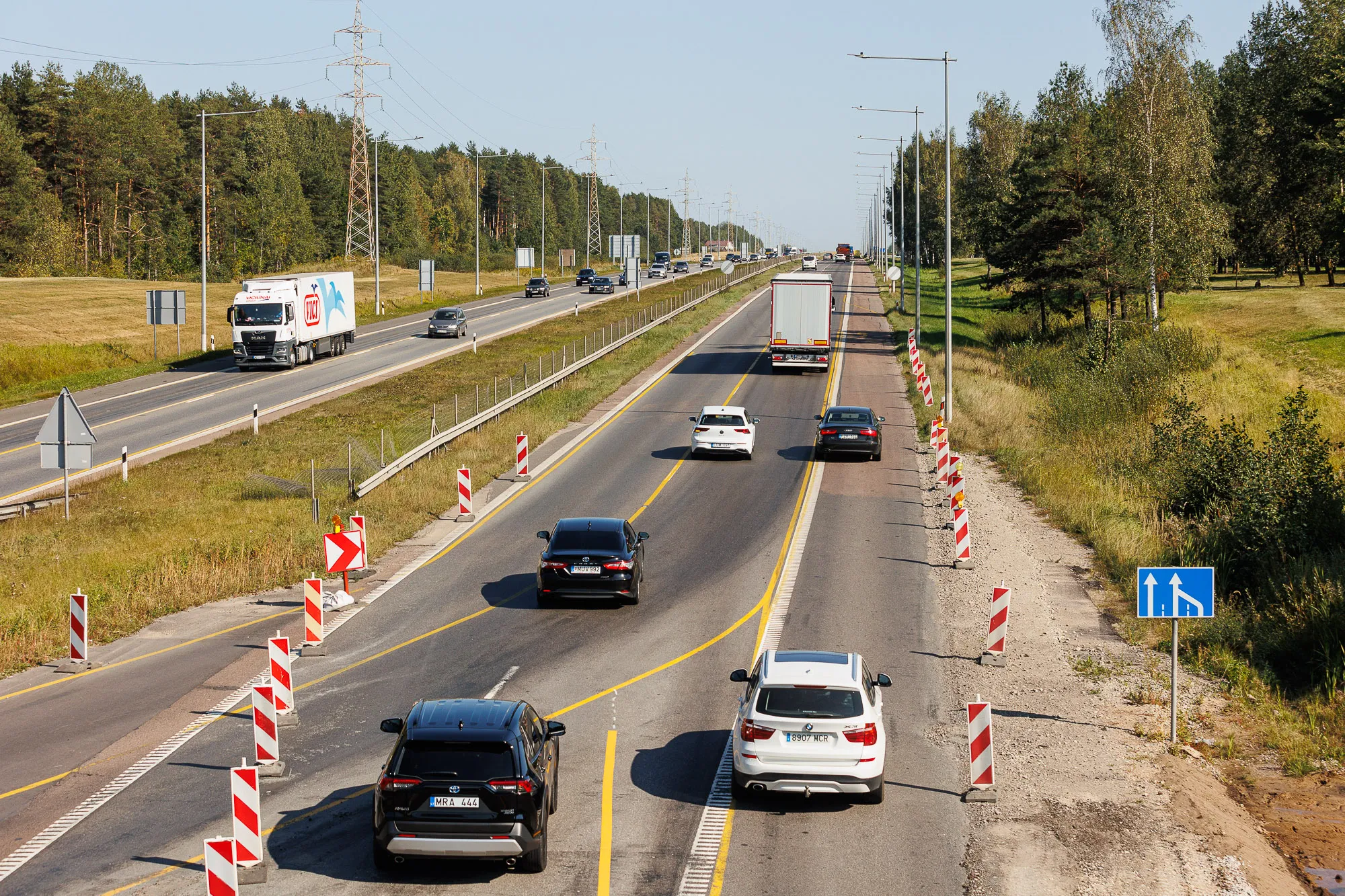 Eismo pakeitimai ties Kleboniškio tiltu / R. Tenio nuotr.