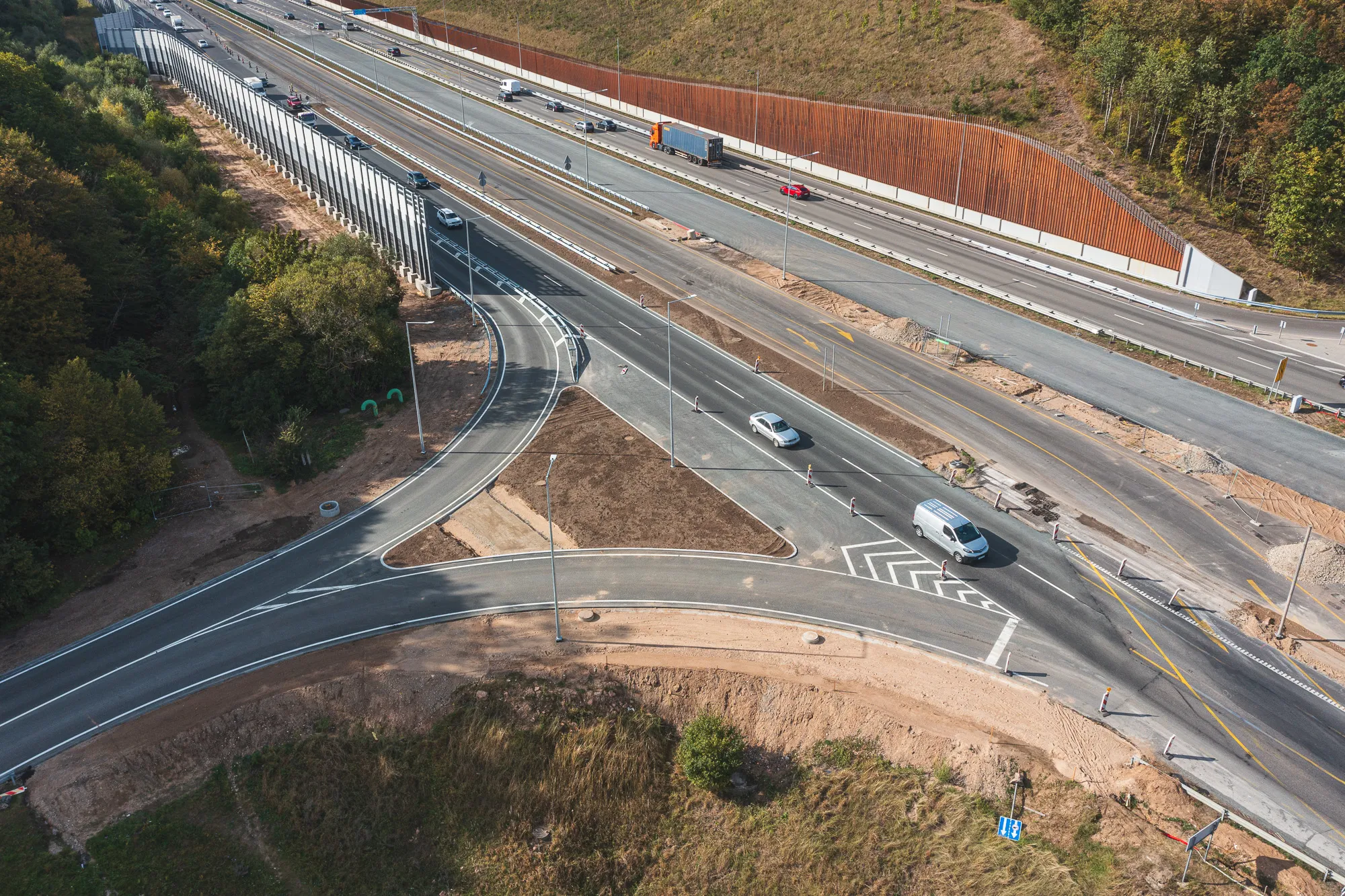 Išvažiavimas į A1 iš Vilijampolės / R. Tenio nuotr.