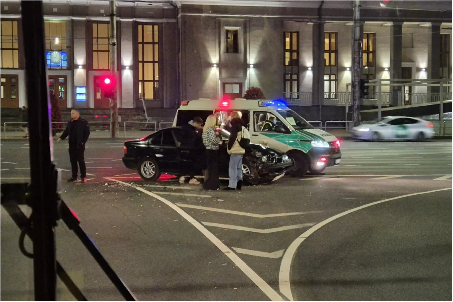 Avarija M.K.Čiurlionio gatvėje / Skaitytojų nuotr.