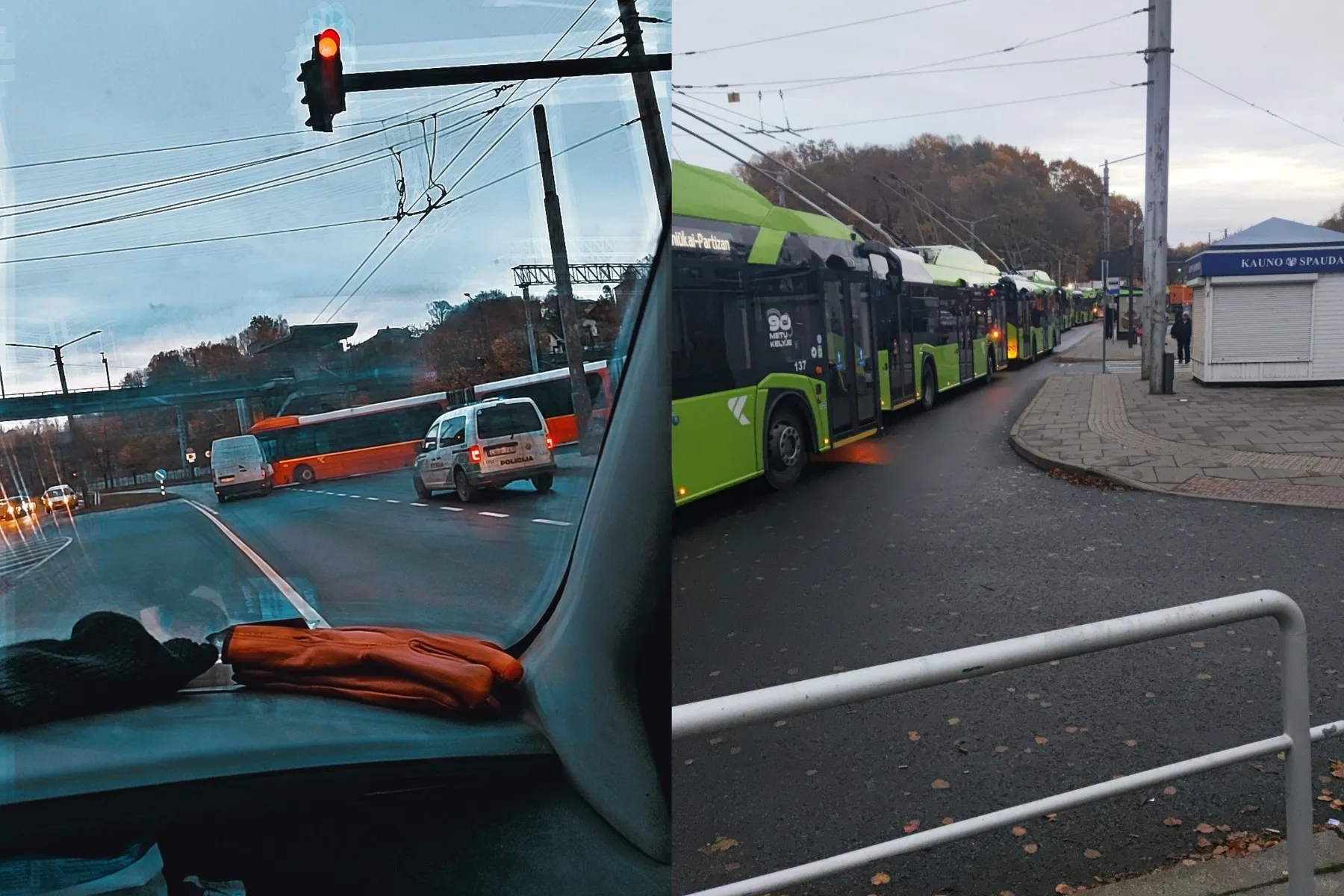 Avarija prie geležinkelio stoties