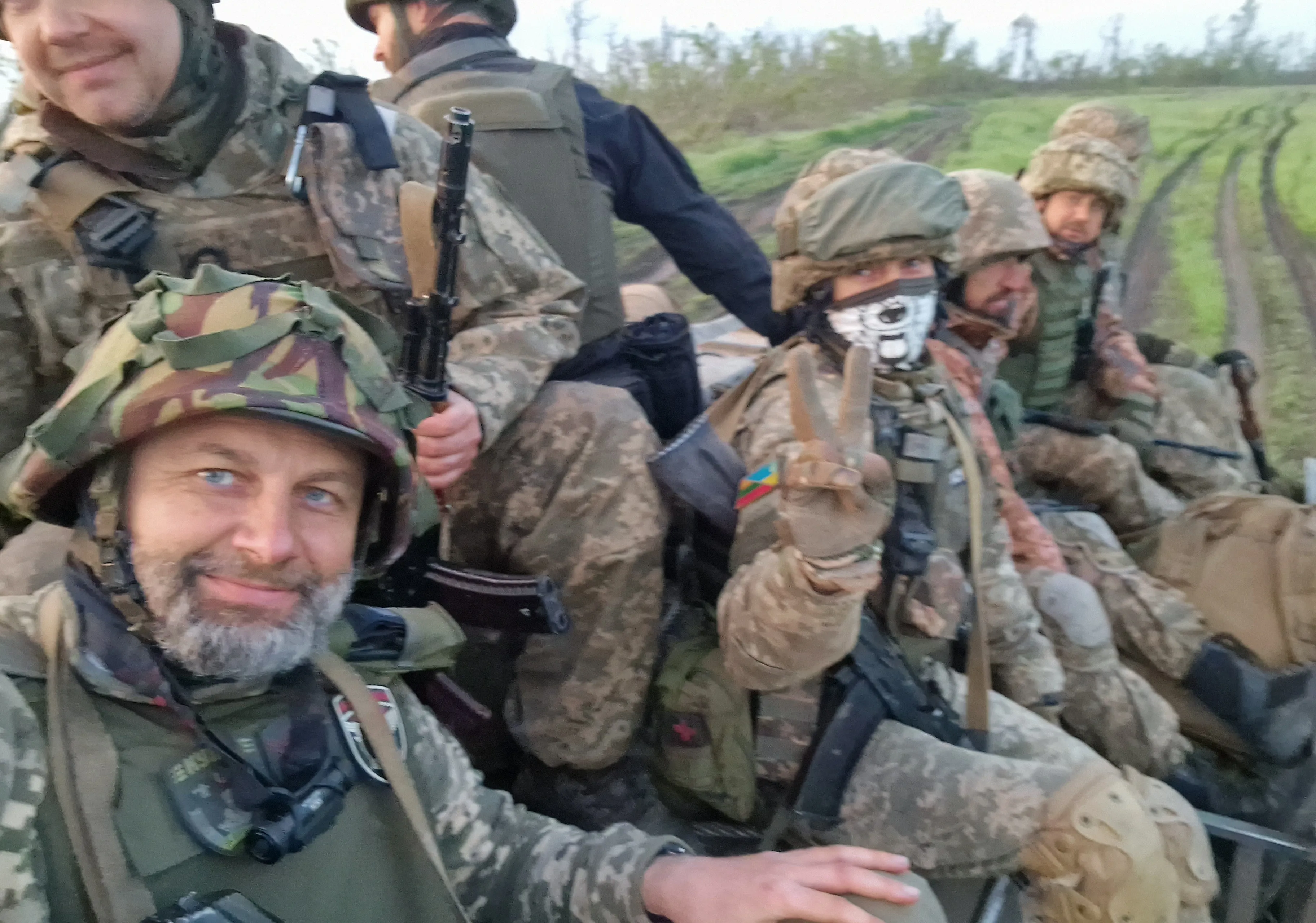 Šarūnas Jasiukevičius Ukrainoje / Asmeninio archyv. nuotr.