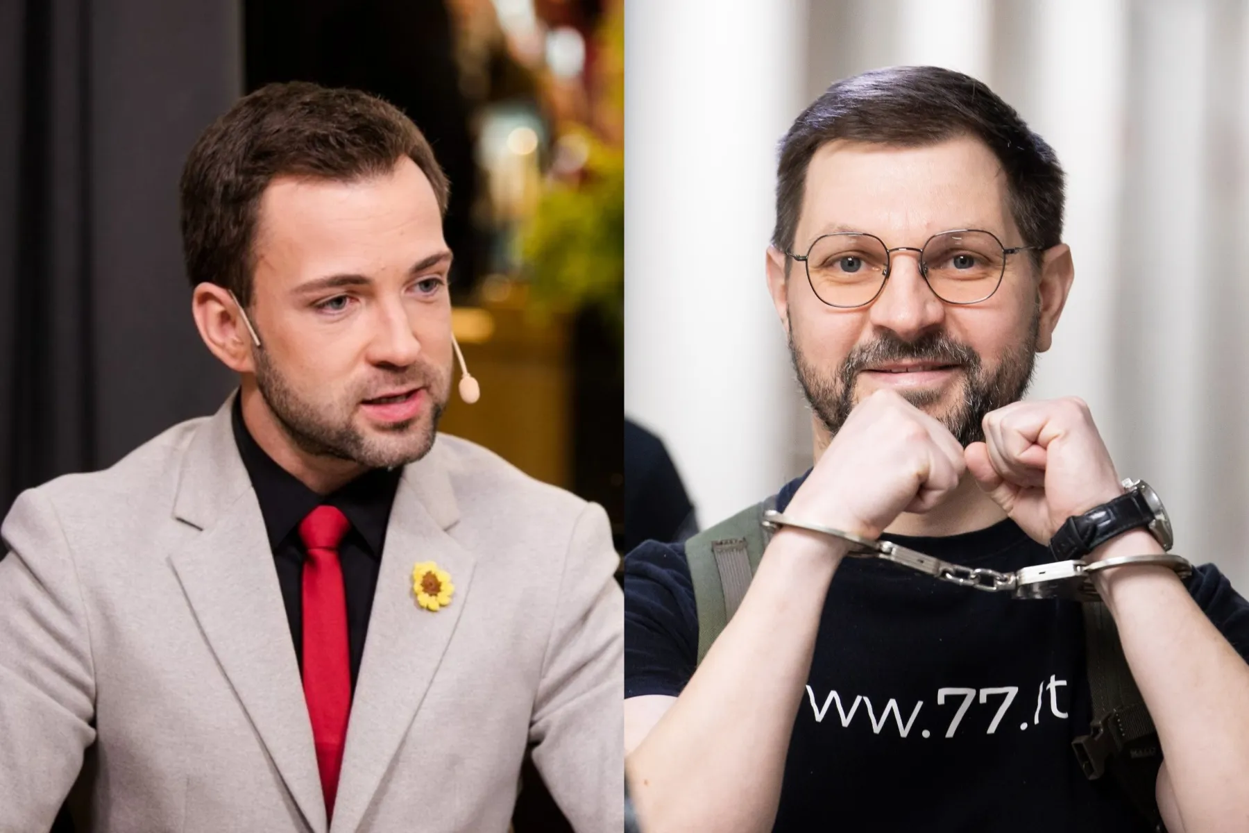 Tomas Vytautas Raskevičius ir Antanas Kandrotas-Celofanas / DELFI ir ELTOS nuotr.