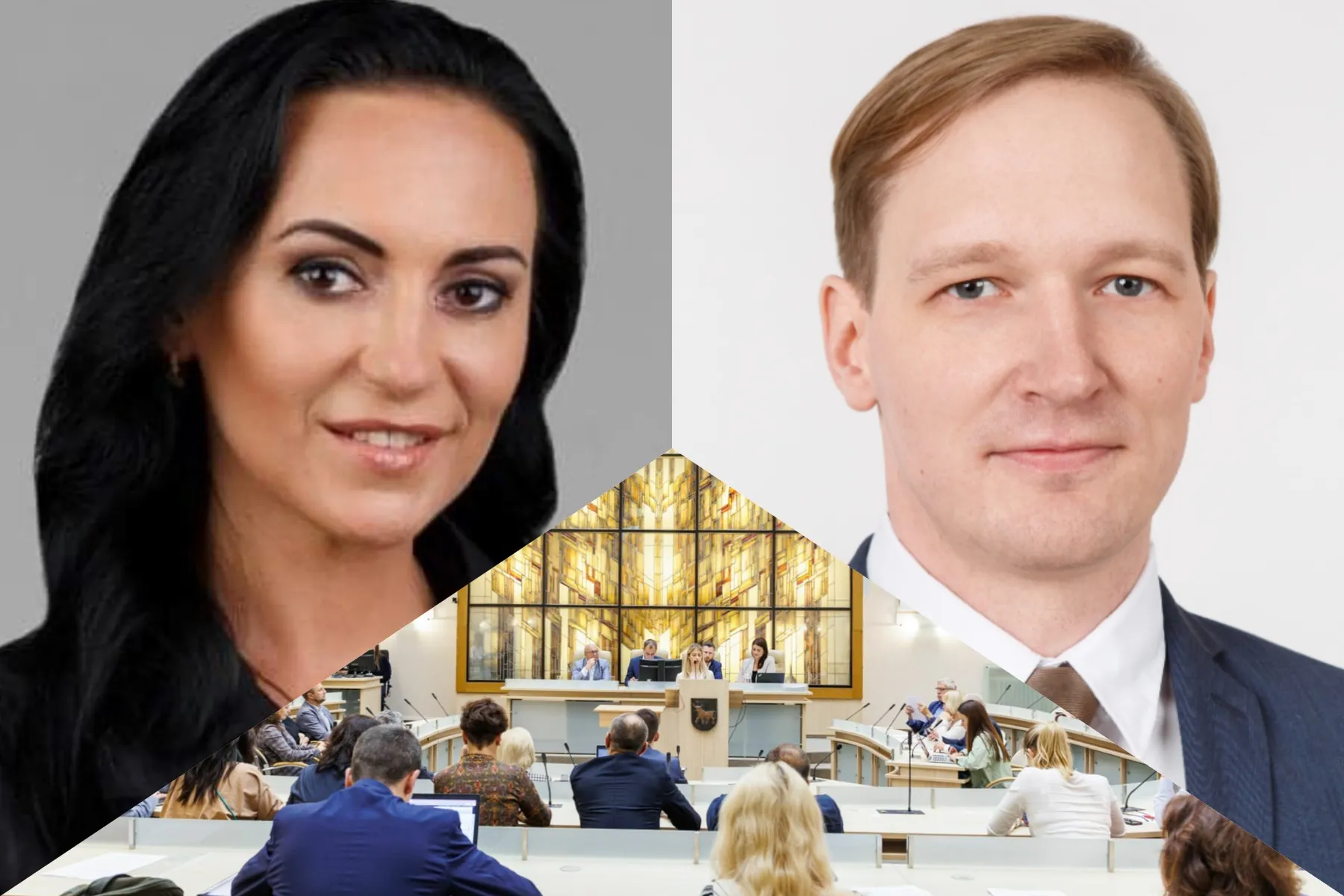 Diana Bučinskienė ir Mantas Rimkevičius / VRK ir KMS nuotr.