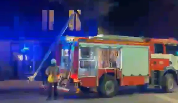 Gaisras Kęstučio g. / Skaitytojų video stop kadro nuotr.