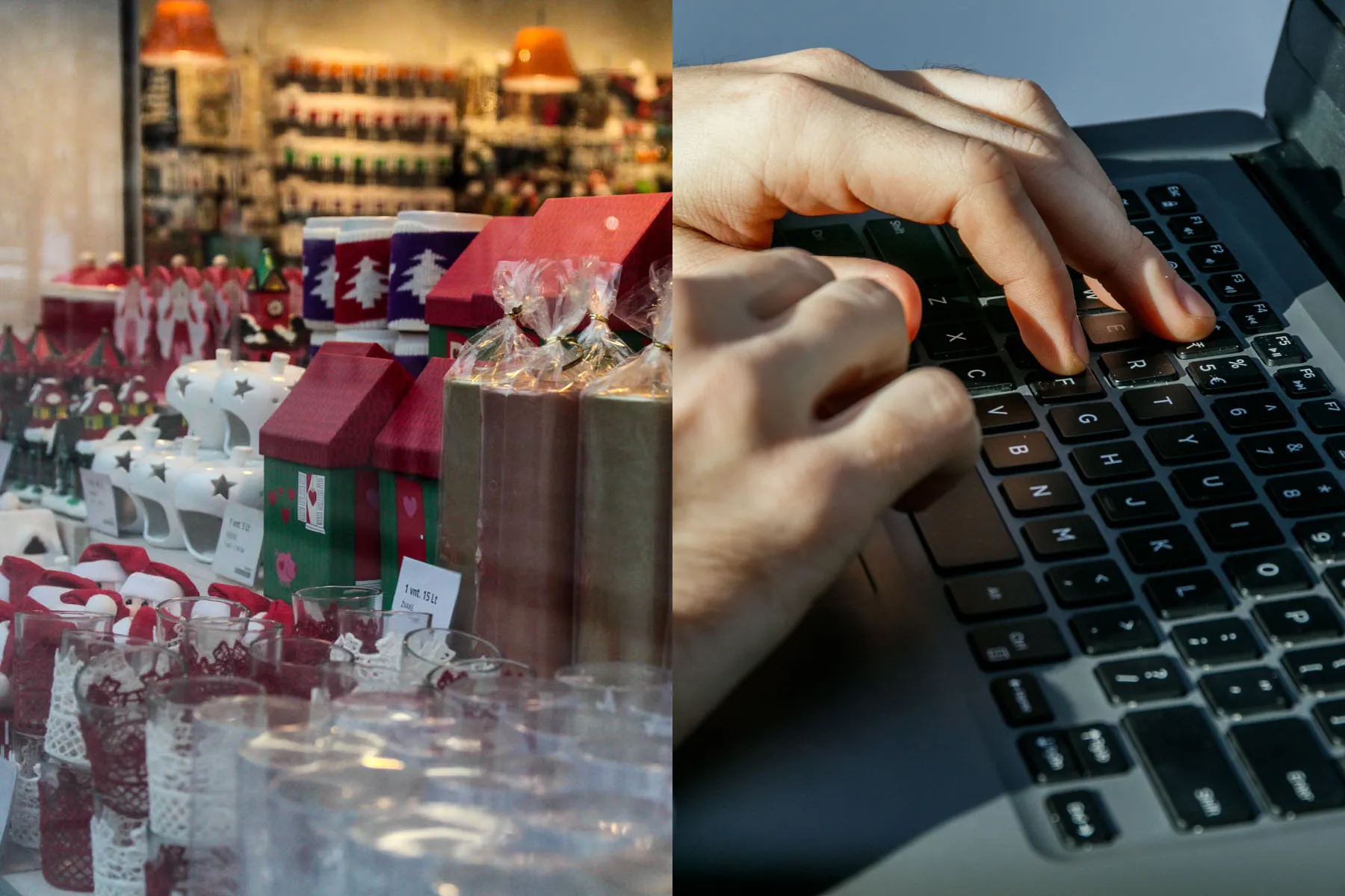 kalėdiniai pirkiniai, parduotuvė, kompiuteris, dirbtinis intelektas