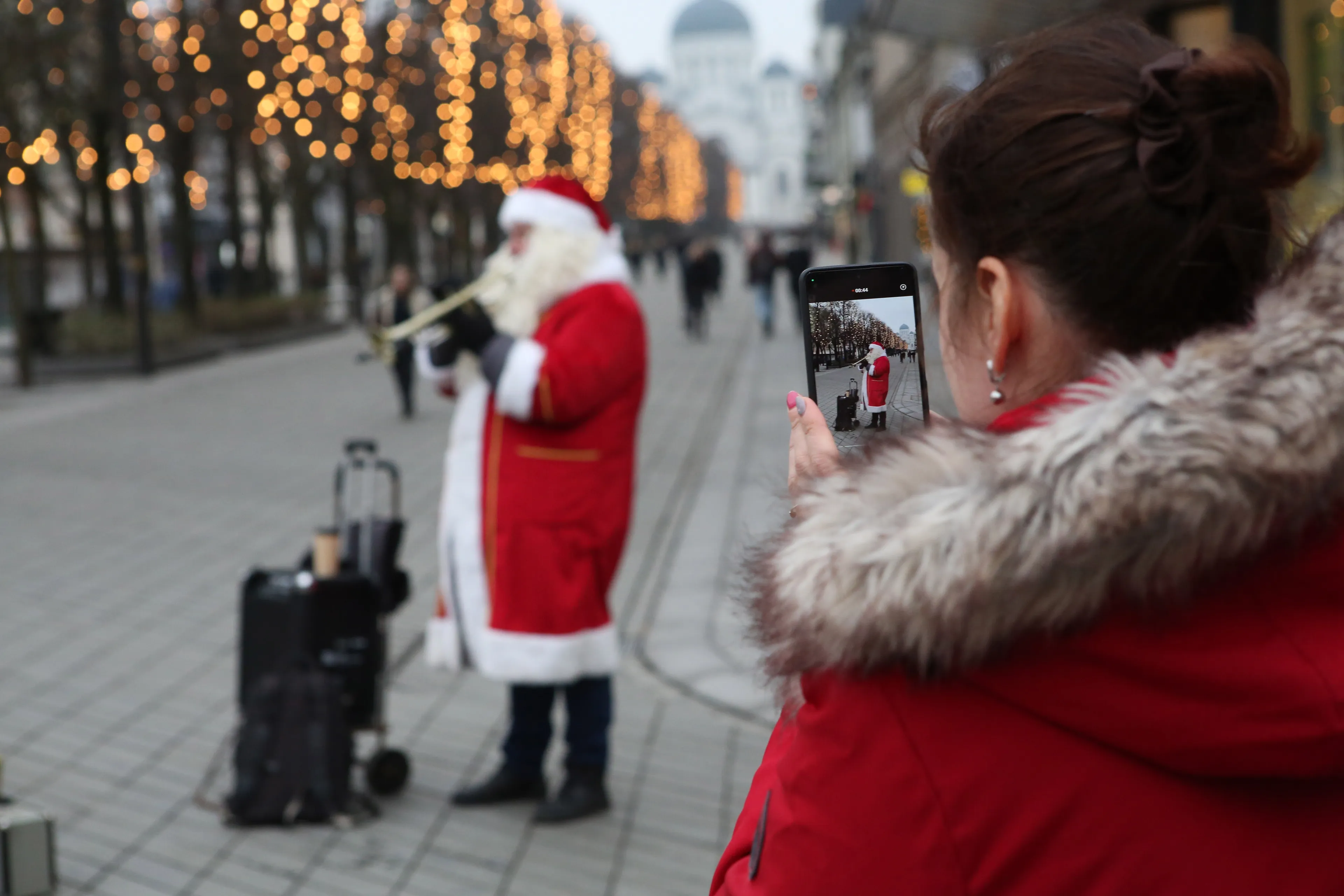 Prieškalėdinė Laisvės alėja / M. Patašiaus nuotr.