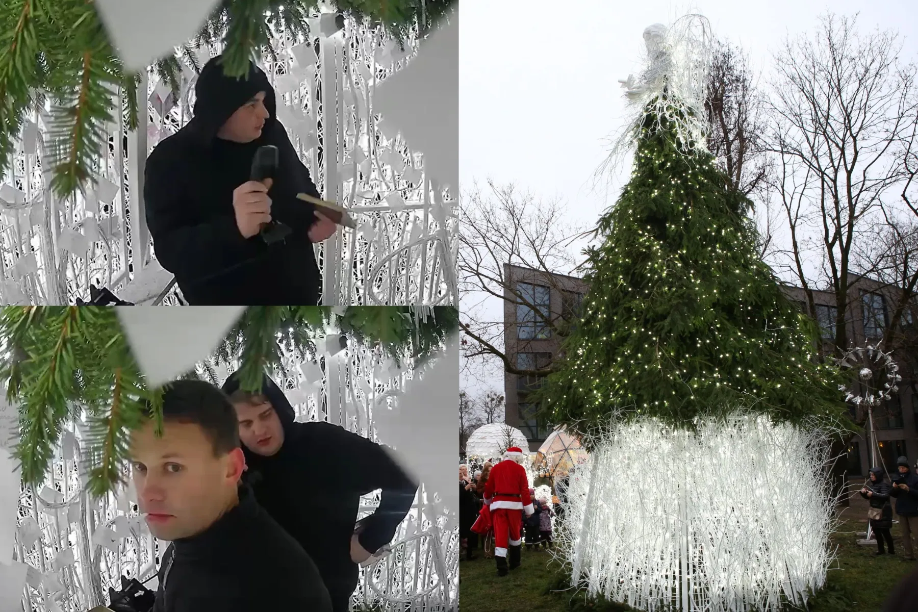 M. Valančiaus g. Kalėdų eglė