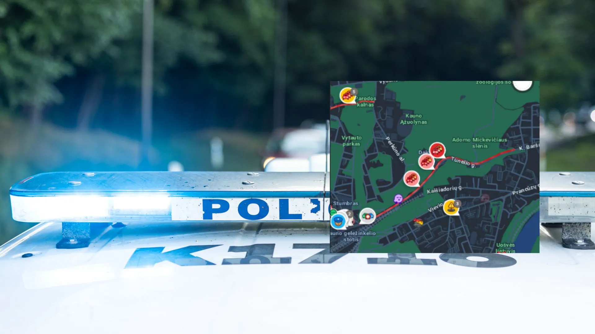 Avarija Kaune / Kas vyksta Kaune koliažas