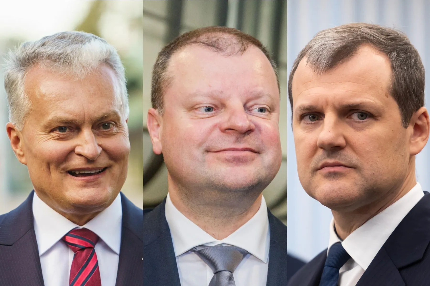 Gitanas Nausėda, Saulius Skvernelis, Gintautas Paluckas / R. Tenio ir ELTOS nuotr.
