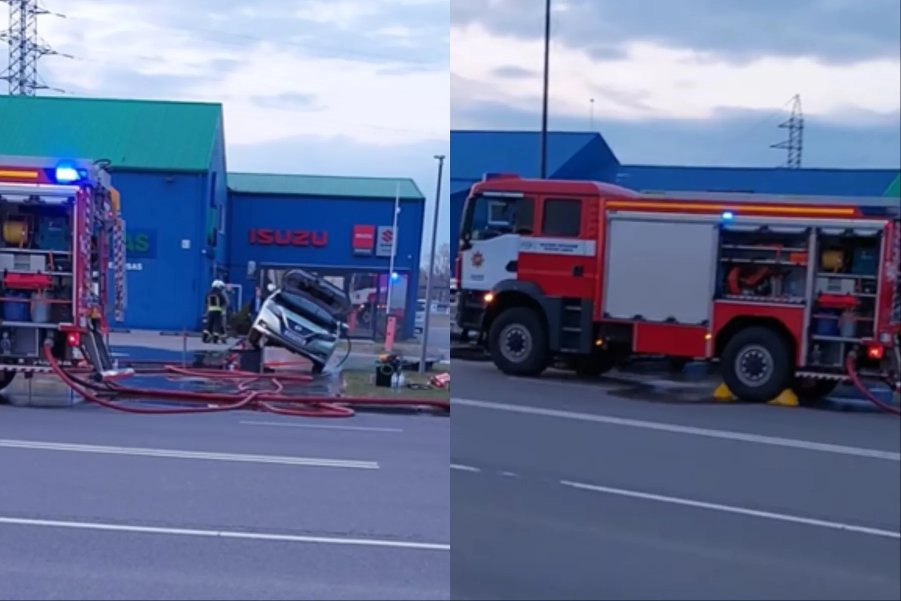 Tarnybų sujudimas 9-ojo Forto gatvėje / Skaitytojų nuotr.