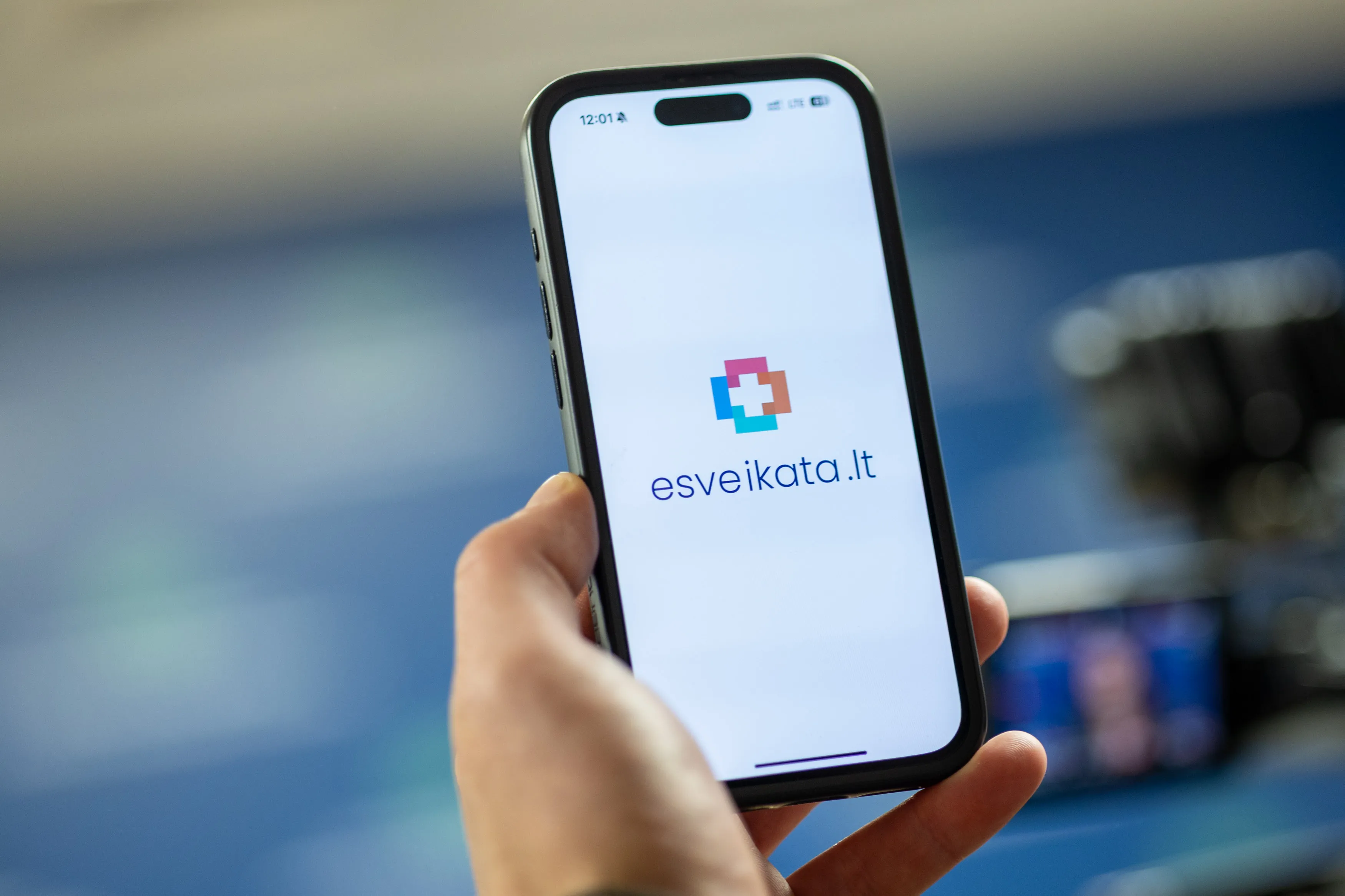 E. sveikatos mobiliosios programėlės pristatymas. ELTA / Julius Kalinskas