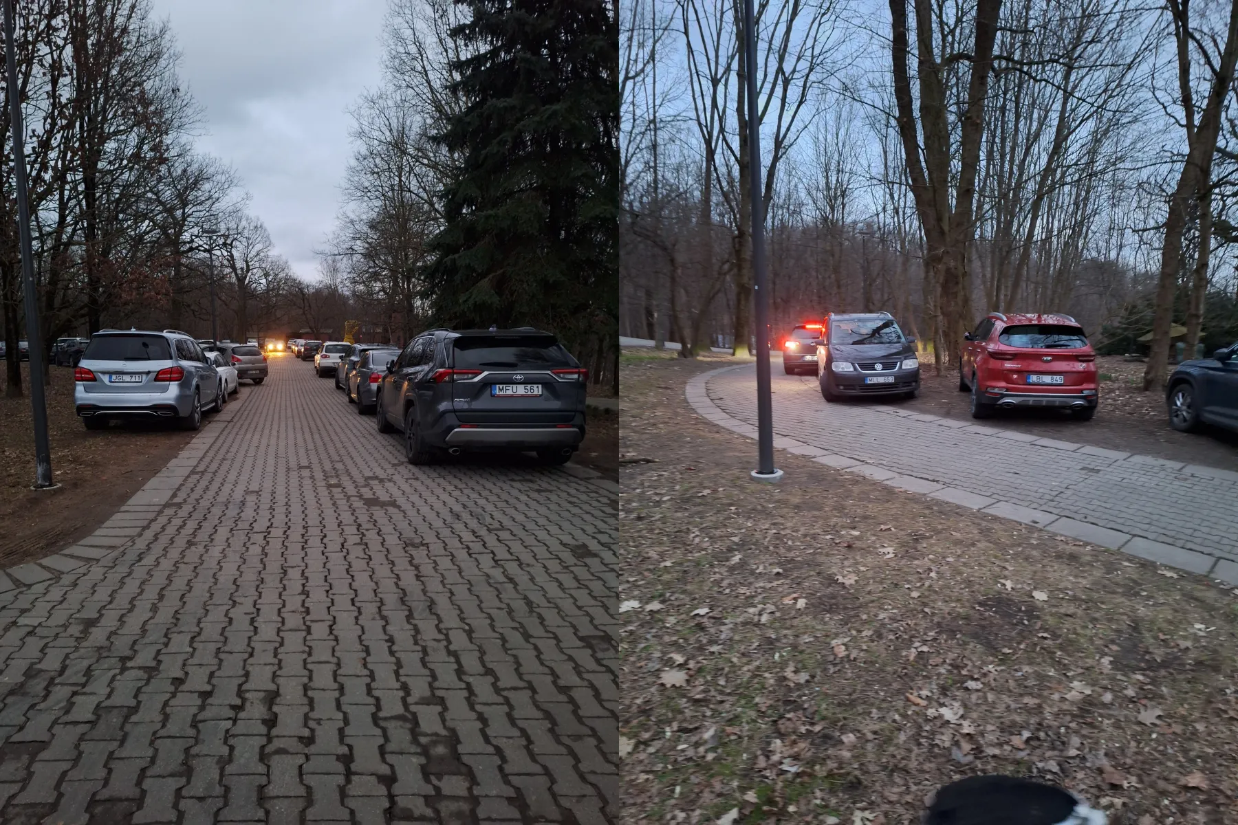 Parkavimas Ąžuolyne / Skaitytojų nuotr.