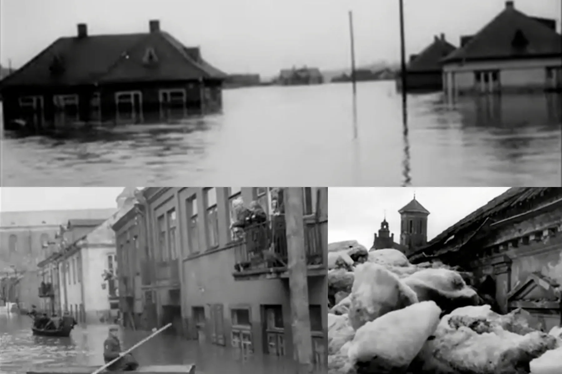 Didysis Kauno potvynis: užsemta pusė miesto, o srovė nešė ir sodybas