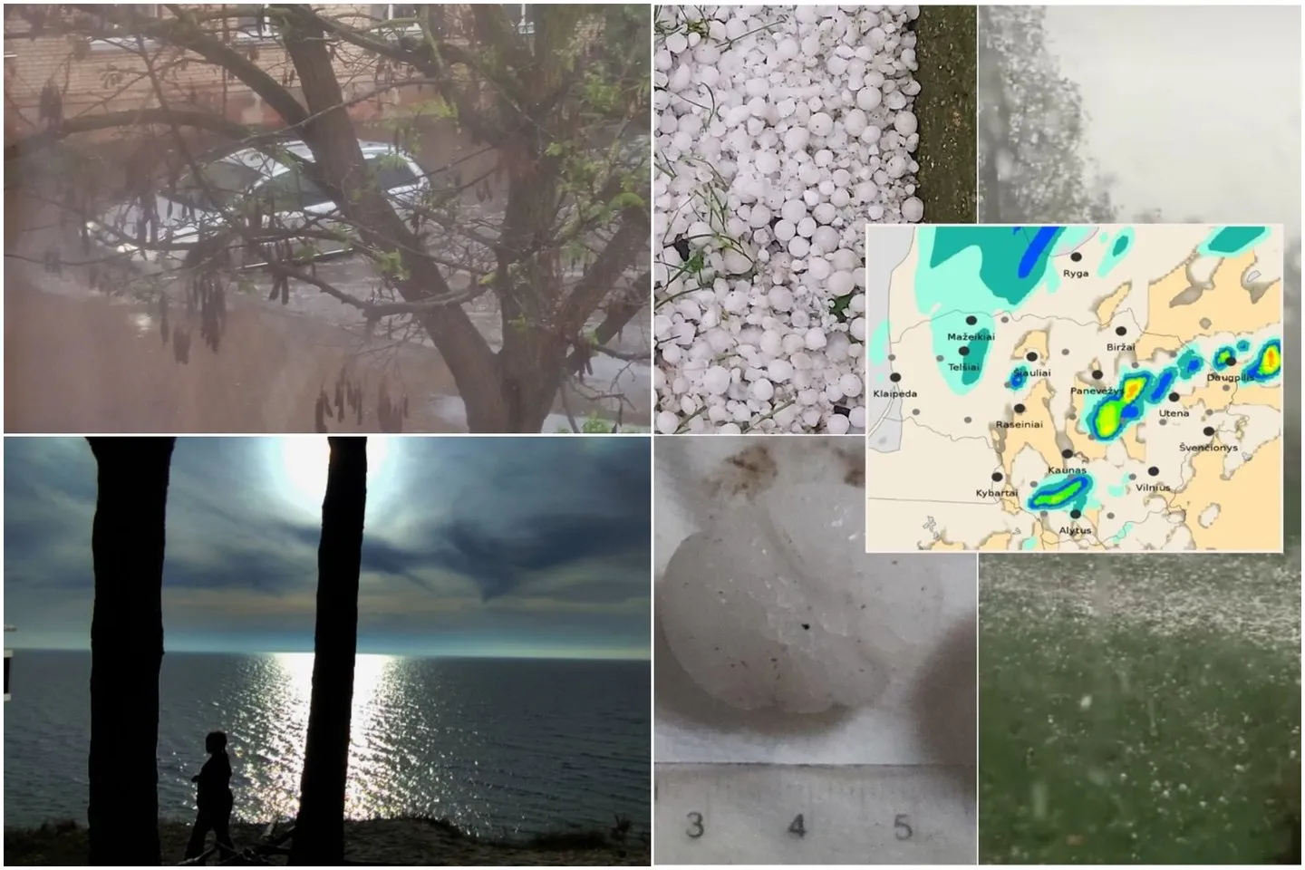 Nemažą dalį Lietuvos nusiaubė audra / lrytas.lt koliažas