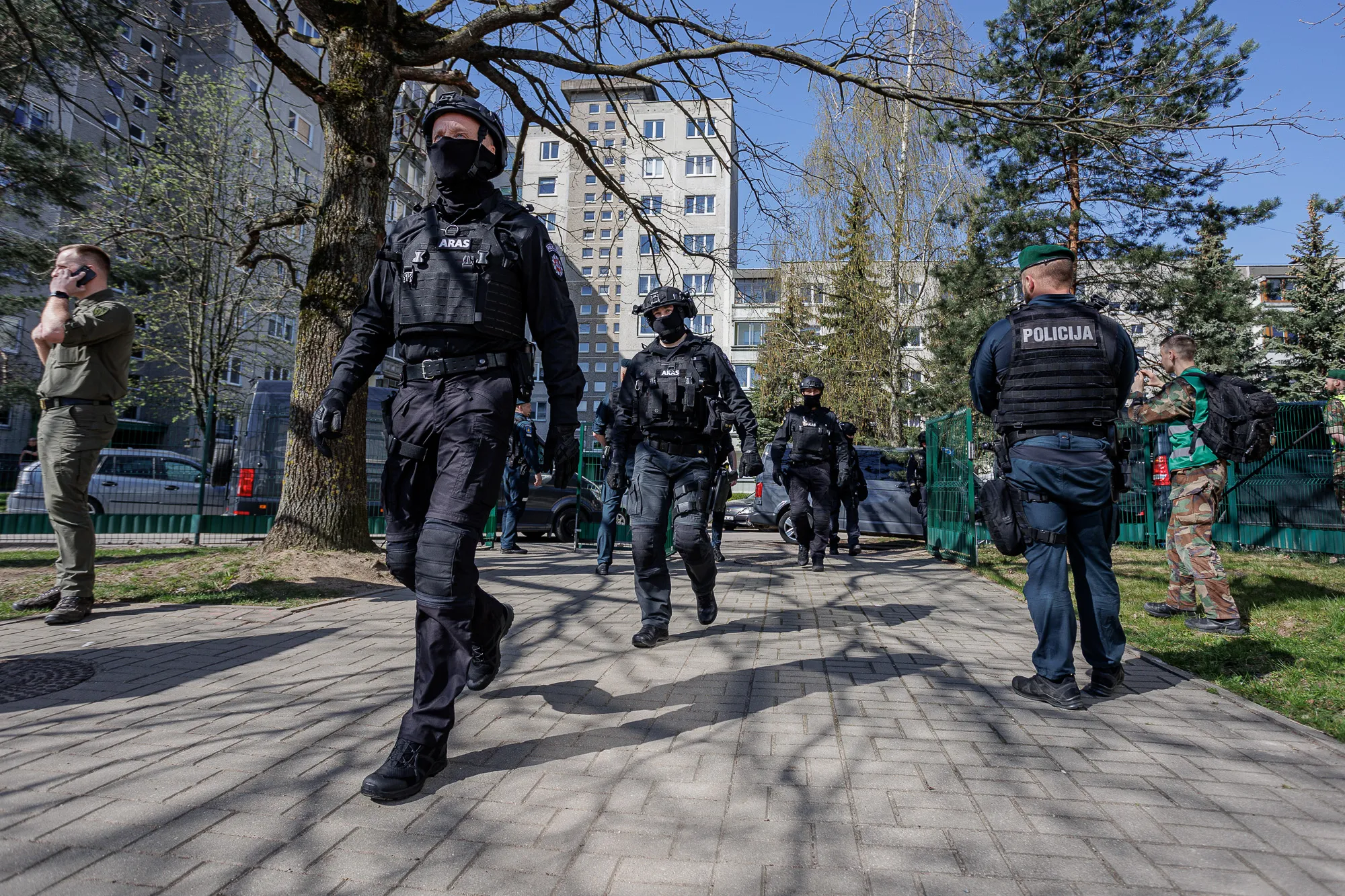 Pratybos kadetų licėjuje / R. Tenio nuotr.