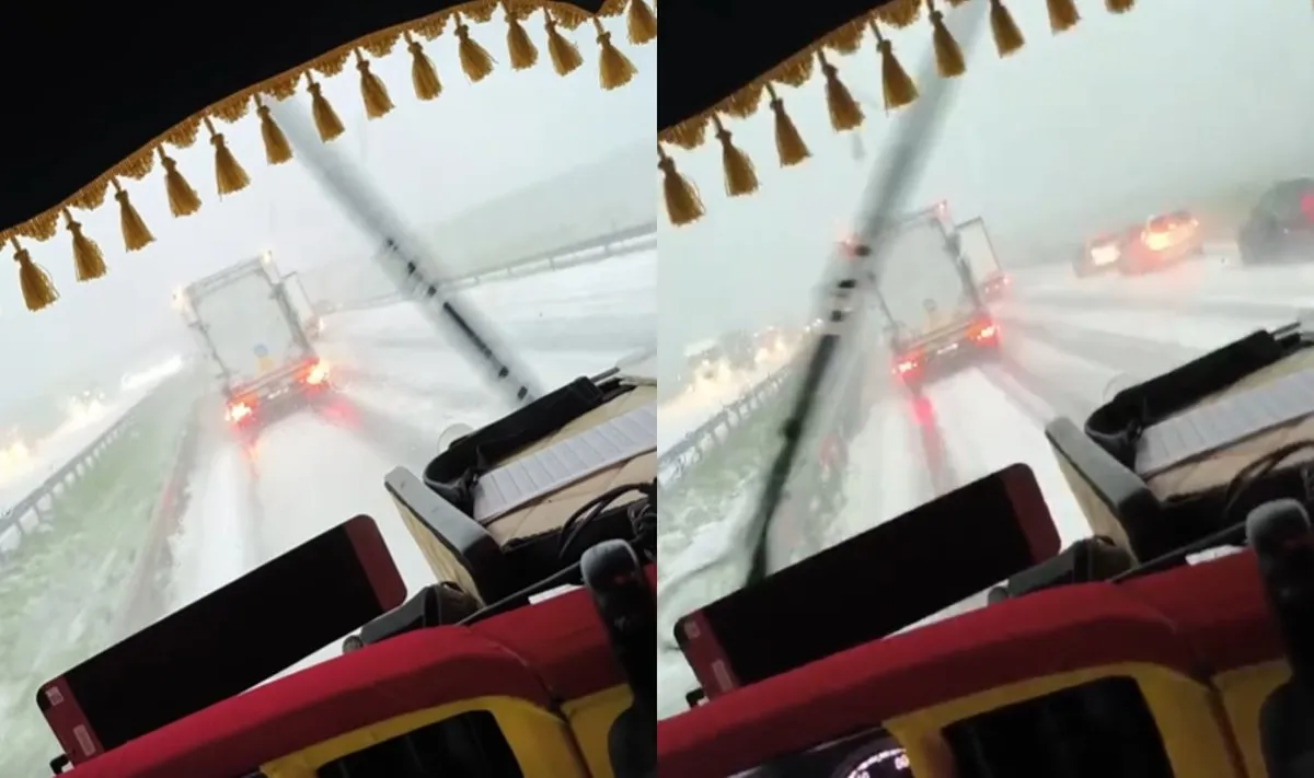 Kruša kelyje A5 Marijampolė-Kaunas / Delfi.lt skaitytojo Evaldo nuotr.