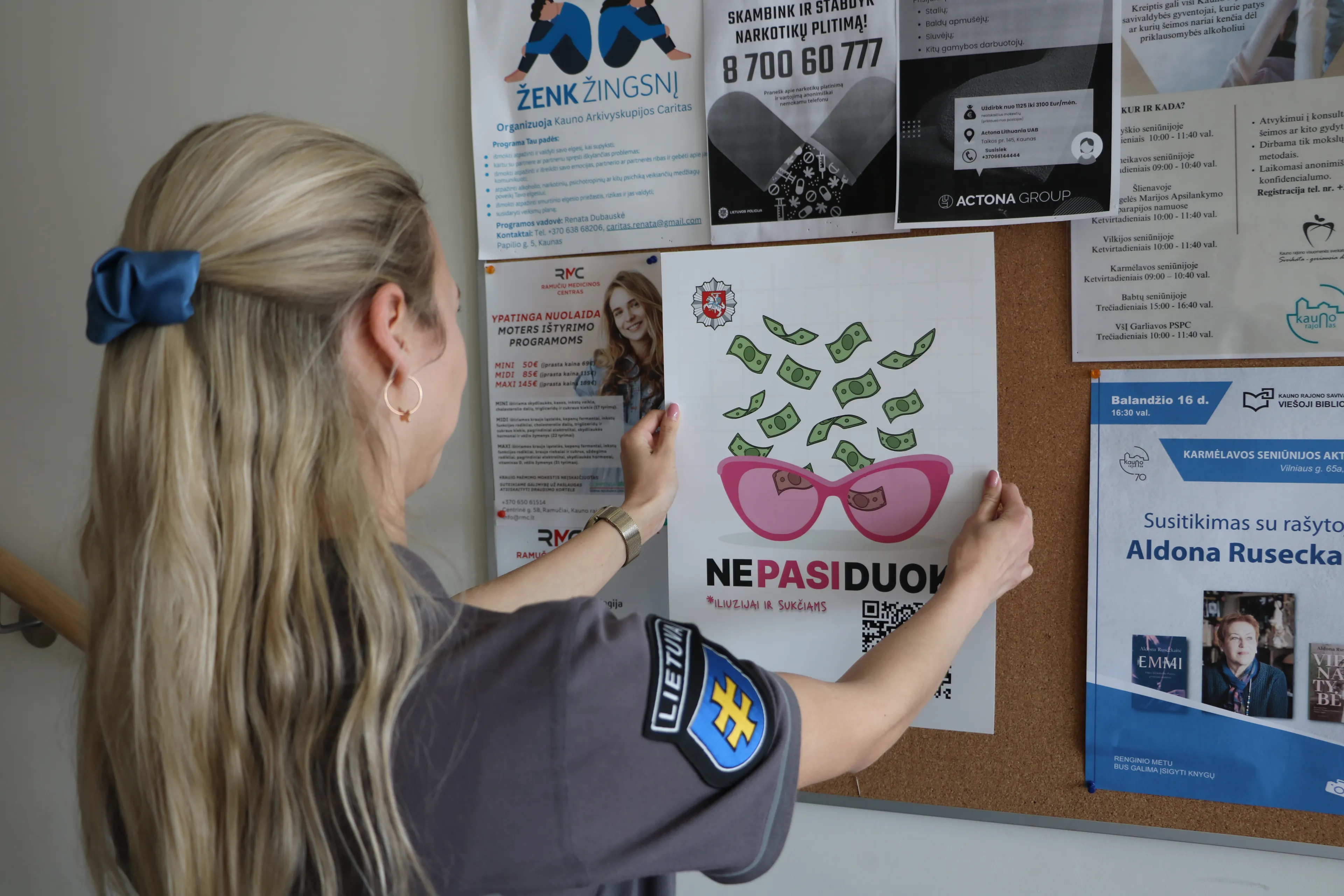 Kauno policijos akcija „Ne(pasi)Duok“ / Kauno AVPK nuotr.