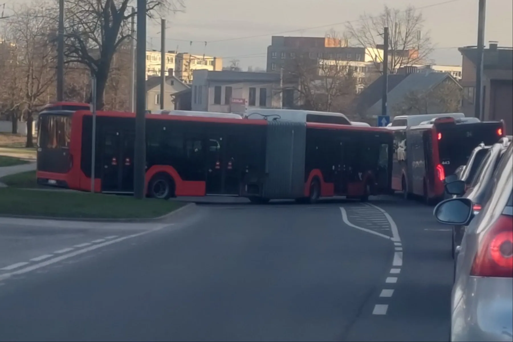 Avarija Linkuvos gatvėje / Skaitytojų nuotr.