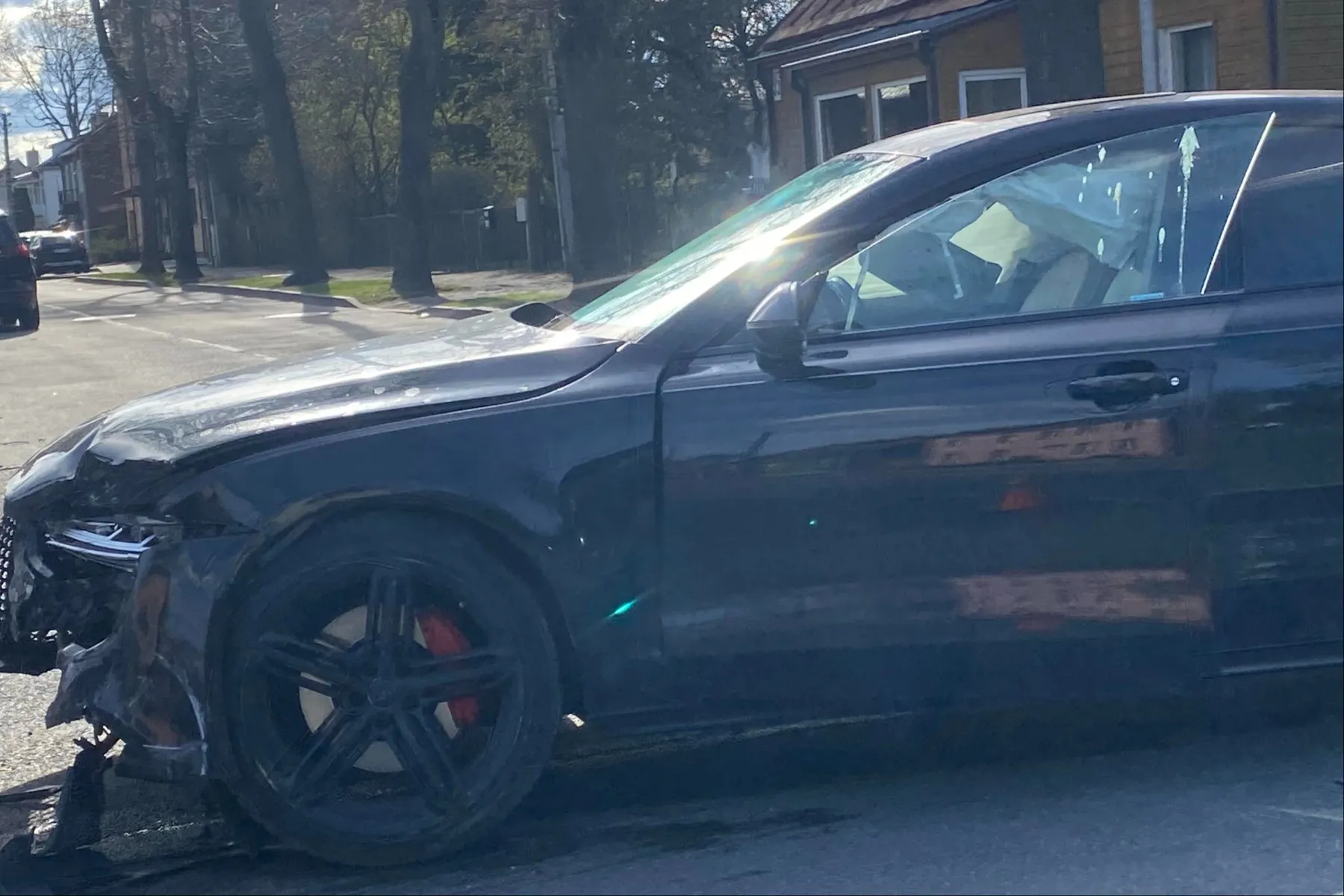 Avarija Utenos gatvėje / Skaiytytojų nuotr.