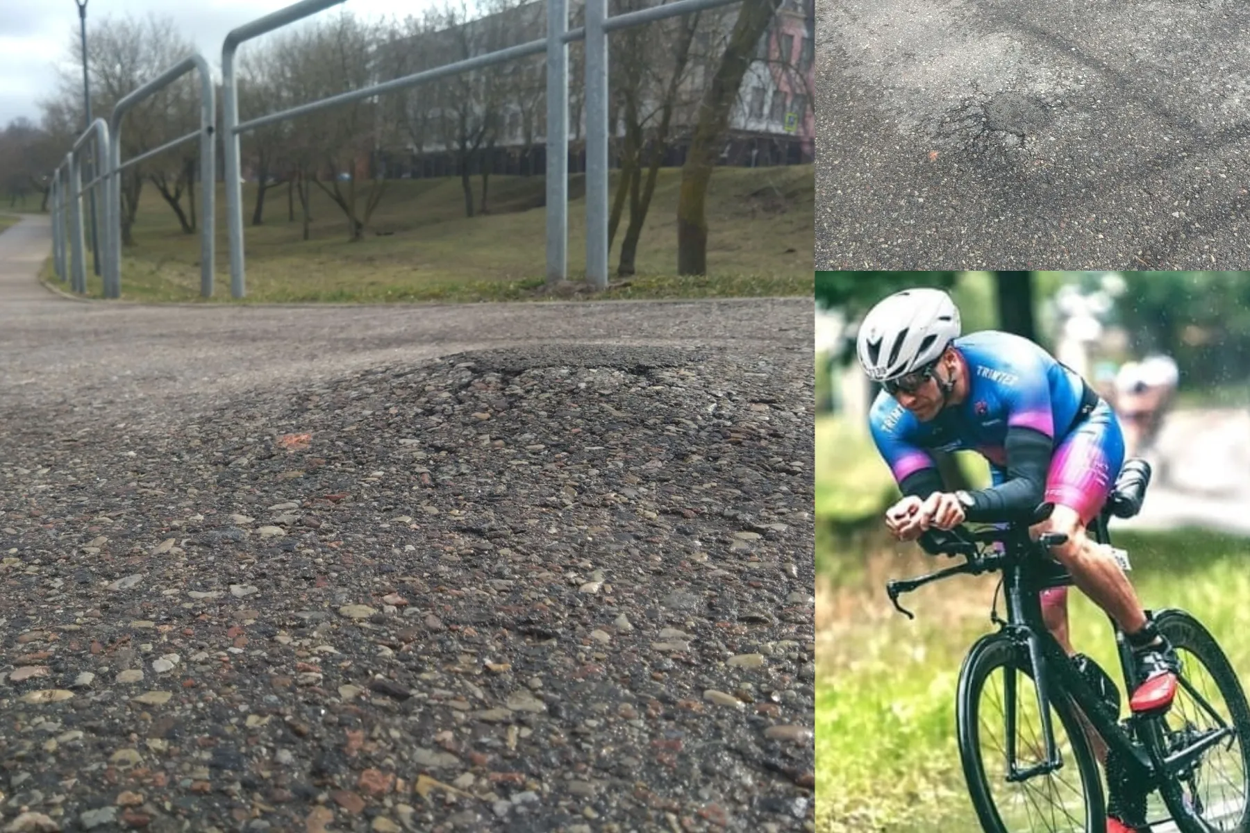 Dviračių takas, gumbas