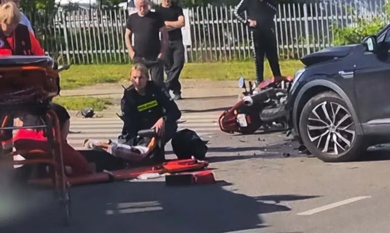 Skaudi avarija Kaune / Skaitytojų nuotr.