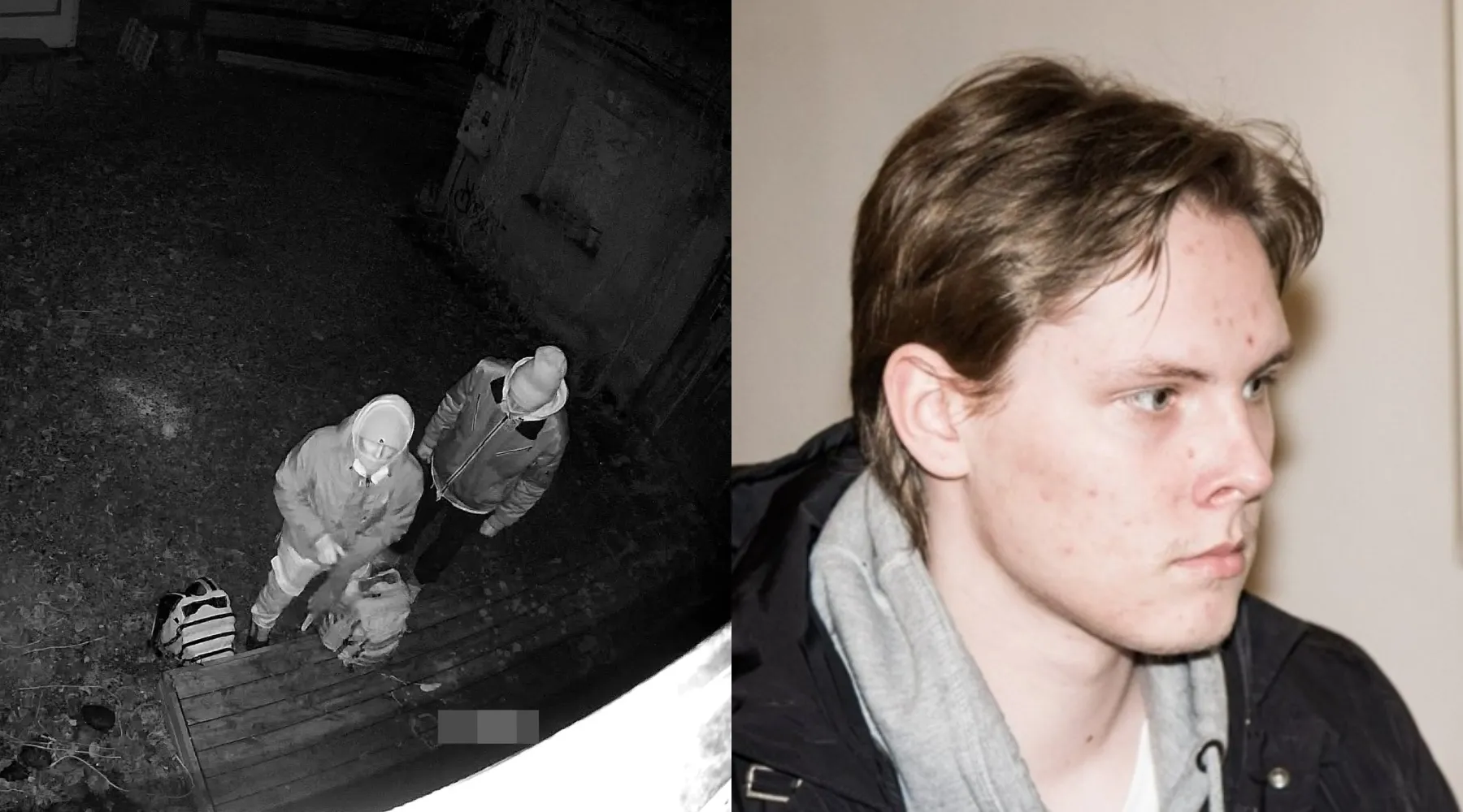 G. Beržinskas, sieną niokojantys neo-naciai (Delfi, Kauno apskrities VPK nuotr.)