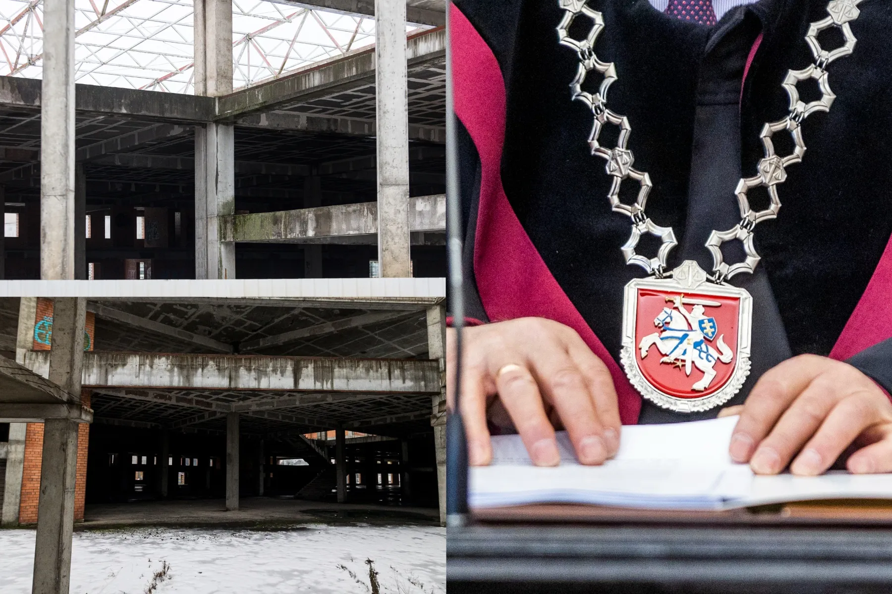 Nebaigtas turgaus pastatas Šiaulių g. / R. Tenio ir BNS nuotr.