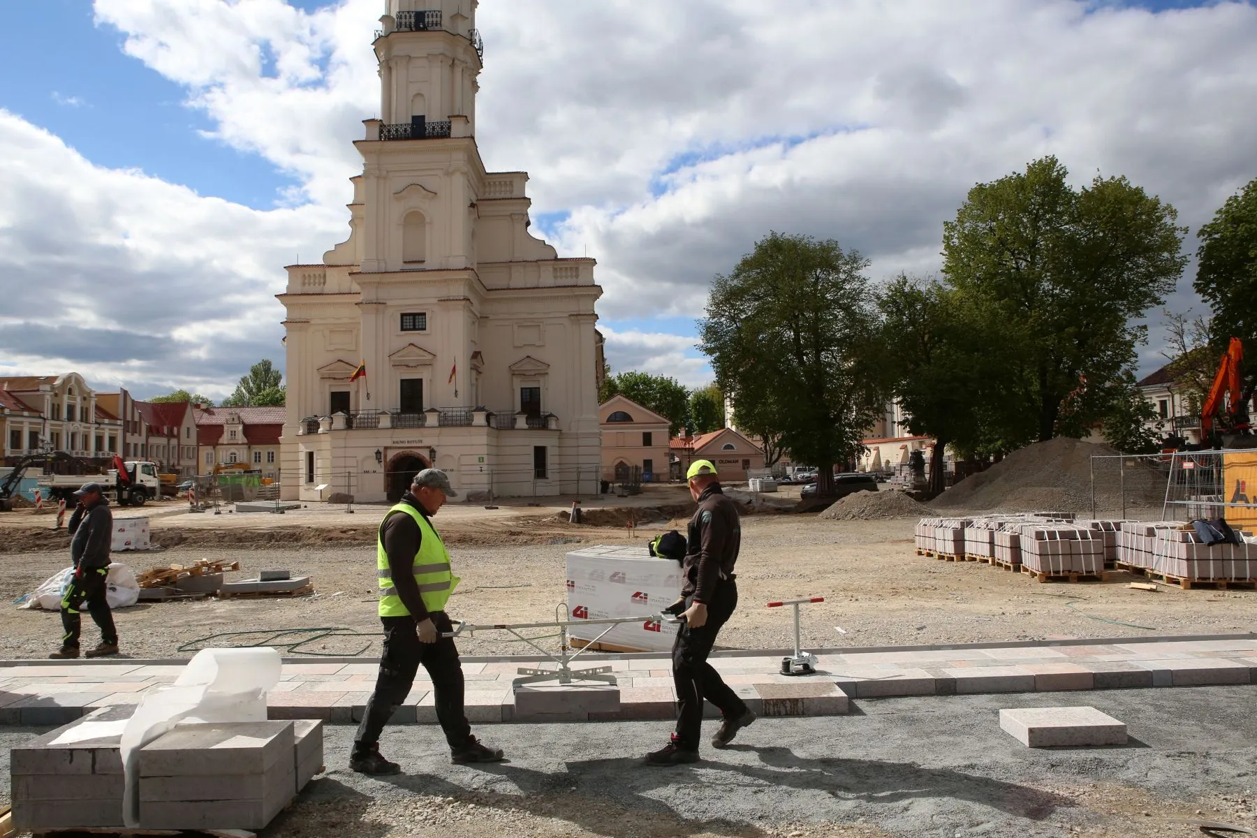 Rotušės aikštės rekonstrukcija / M. Patašiaus nuotr.