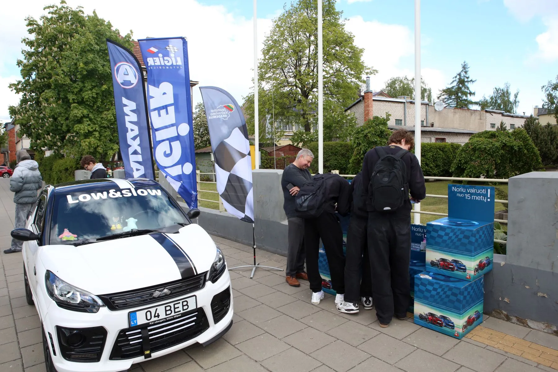 AM kategorijos vairuotųjų Kaune surengta akcija / M. Patašiaus nuotr.