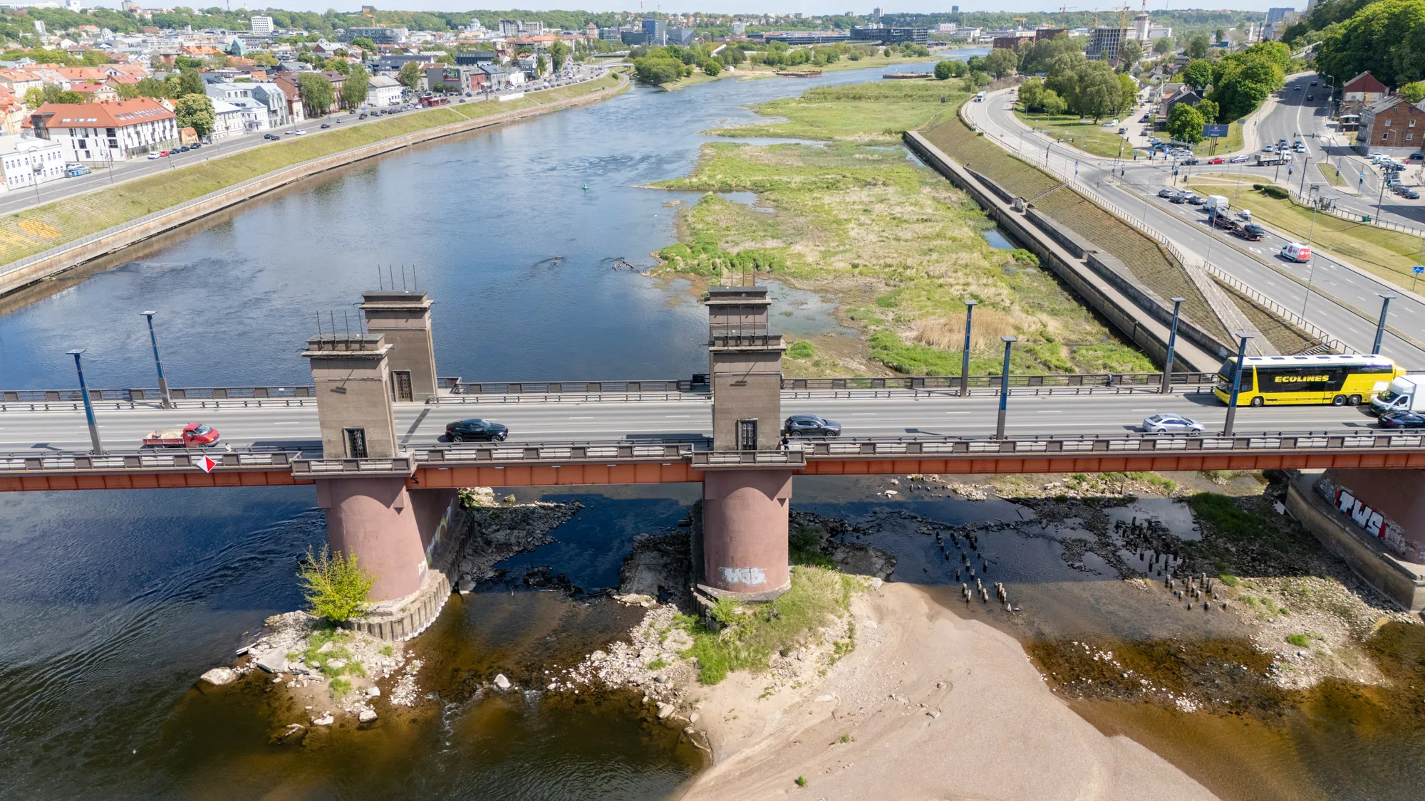 Ties Kaunu nusekęs Nemunas / Kas vyksta Kaune nuotr.