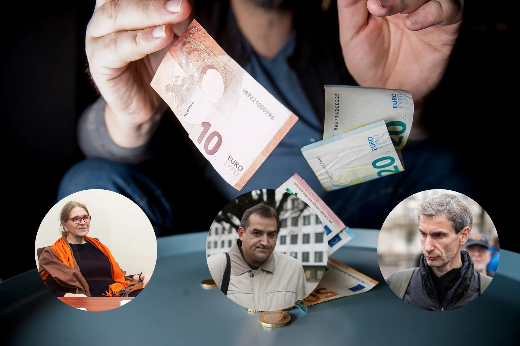 Pinigai, Švenčionienė, Paleckis, Grabauskas