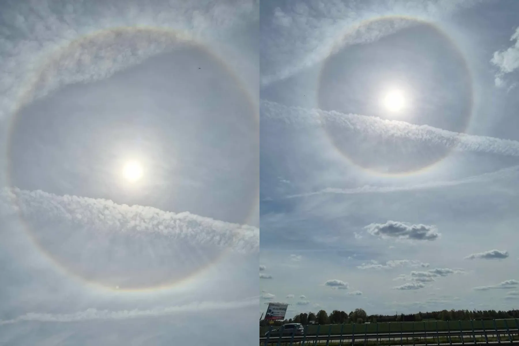 Saulės halas / skaitytojos nuotr.