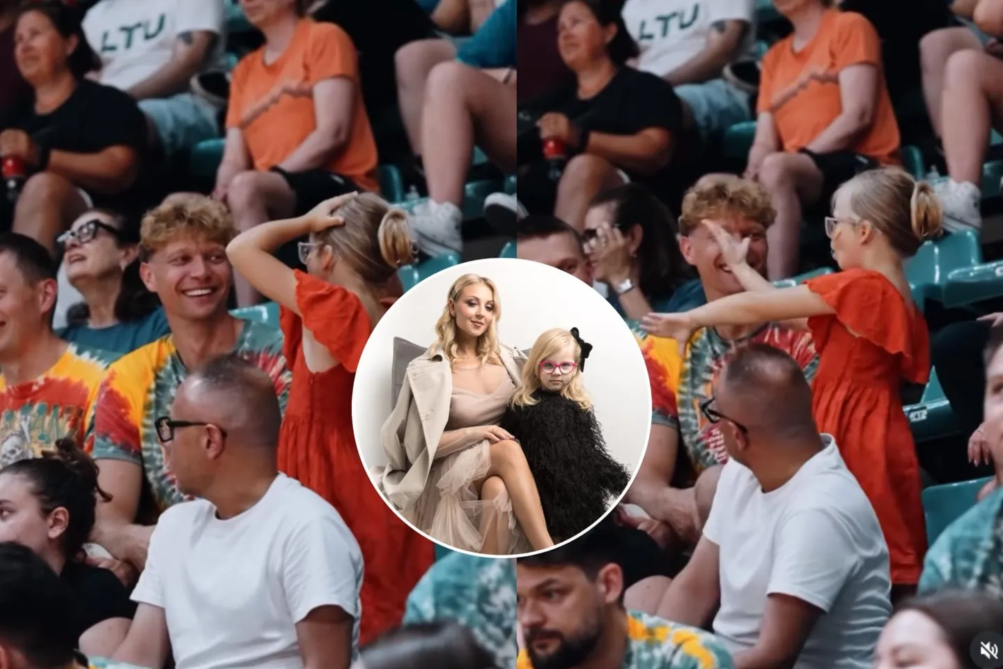 E. Straleckaitės dukros šokis pavergė M. Kuzminsko širdį / Lrytas. lt koliažas