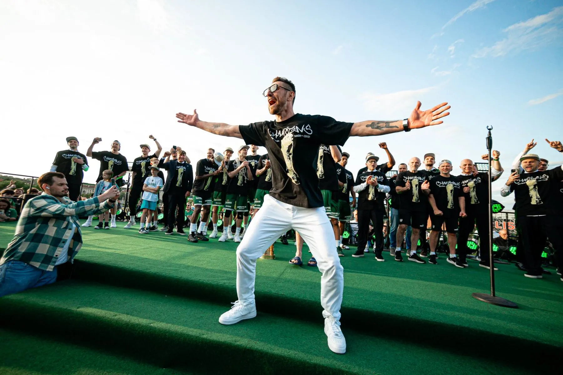 „Žalgirio“ susitikimas su fanais / zalgiris.lt nuotr.